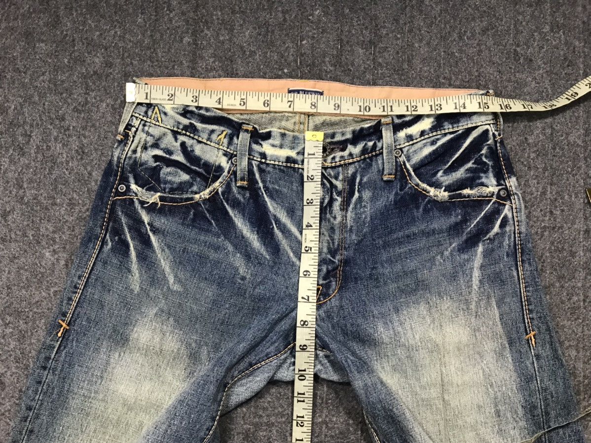 Japanese Brand Blue Way Nippon Faded Indigo Denim Fits Size 31 Size US 31 - 11 Thumbnail