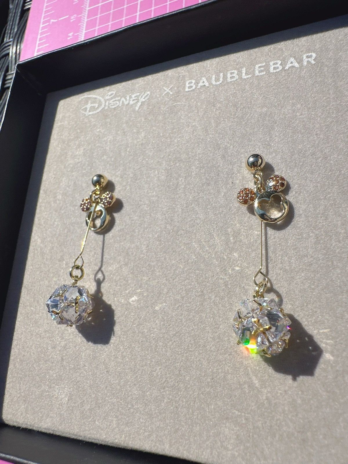 Designer Disney X BAUBLEBAR gold tone diamonds paved Mickey Mouse Size ONE SIZE - 3 Thumbnail