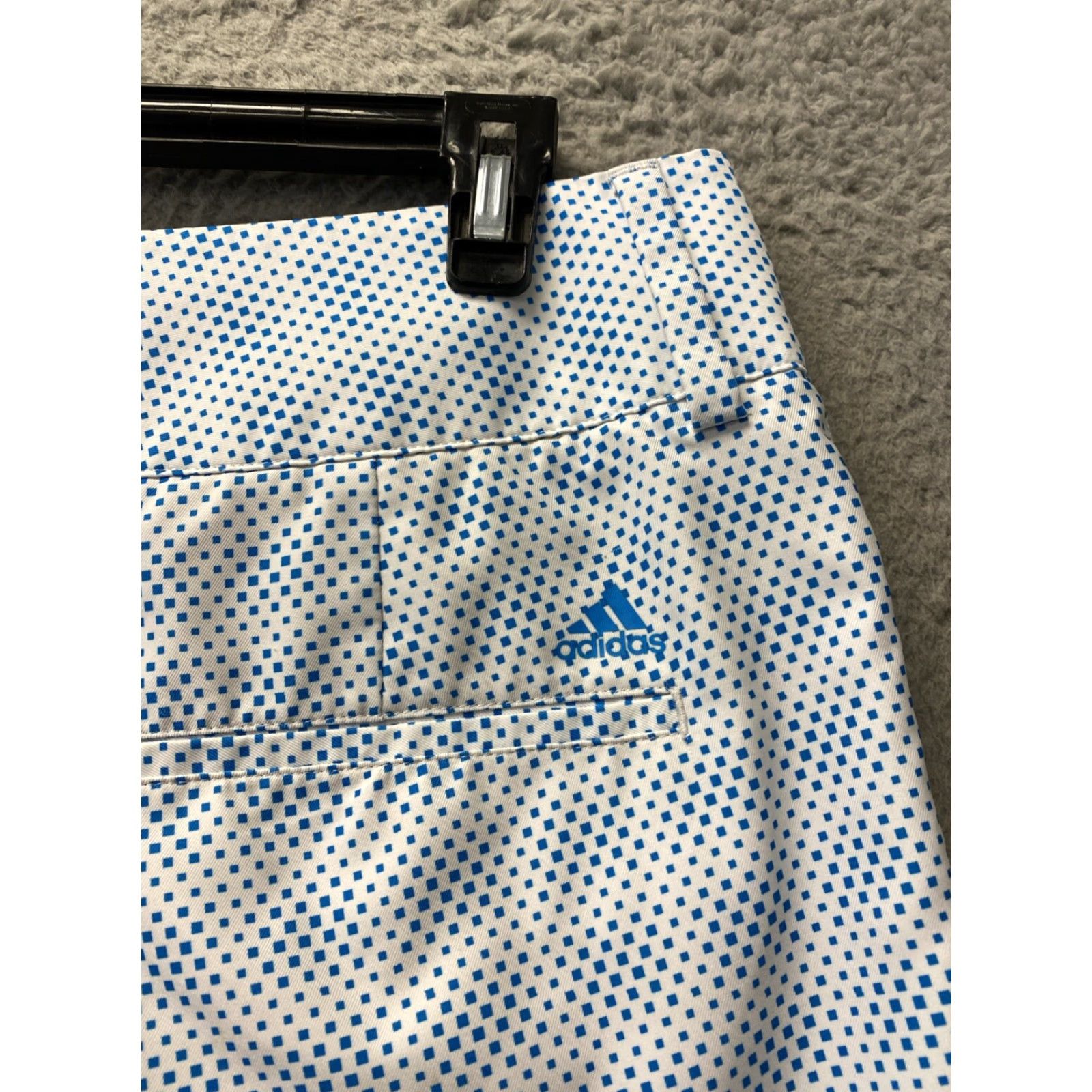 Adidas Adidas Golf Shorts Women's Size 14 White Turquoise /132-39 Geometric Activewear Regular Athletic Training Golf Size 36" / US 14 / IT 50 - 7 Thumbnail