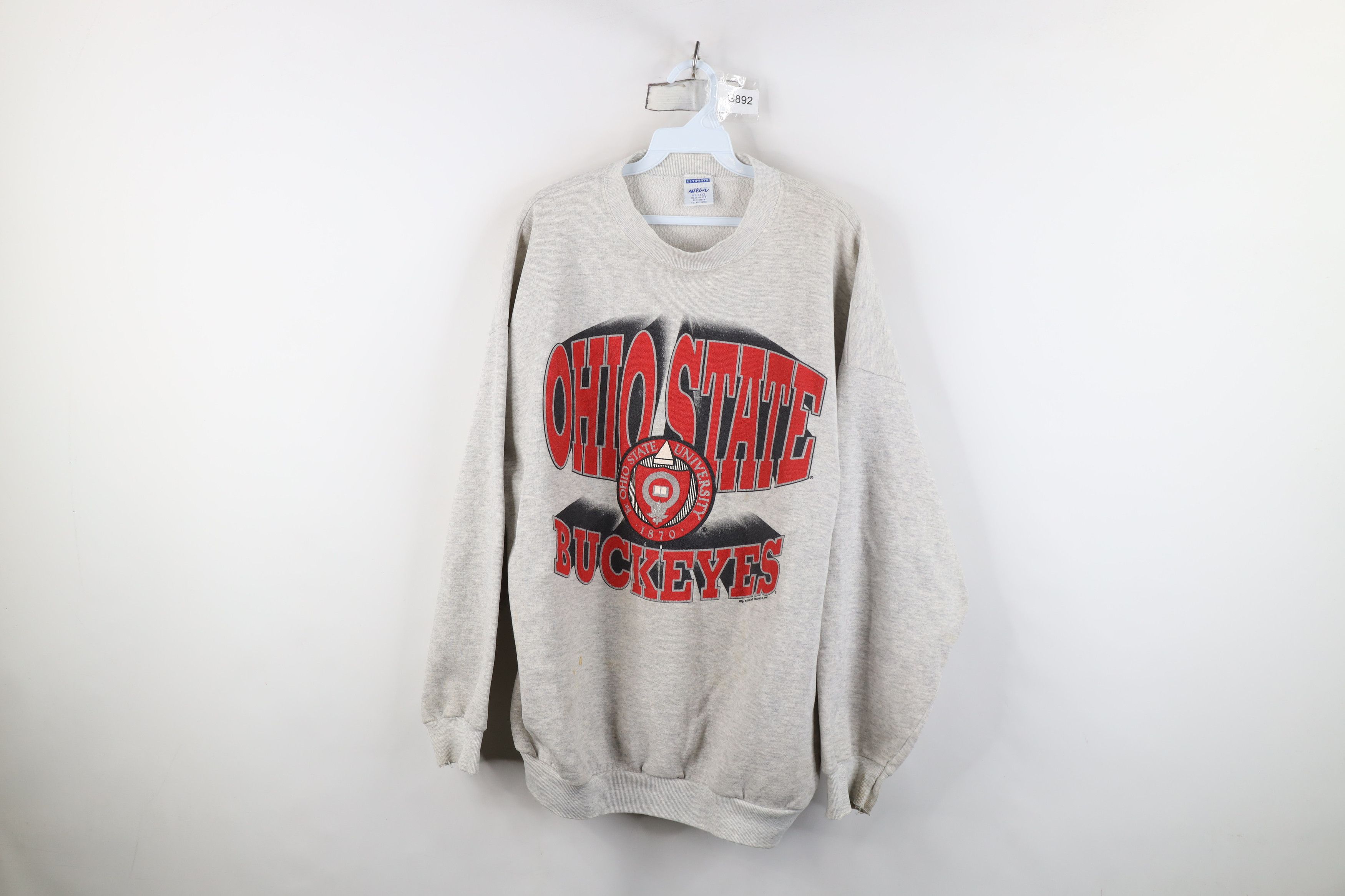 Vintage Vintage 90s Spell Out Ohio State University Sweatshirt USA Size US XXL / EU 58 / 5 - 1 Thumbnail