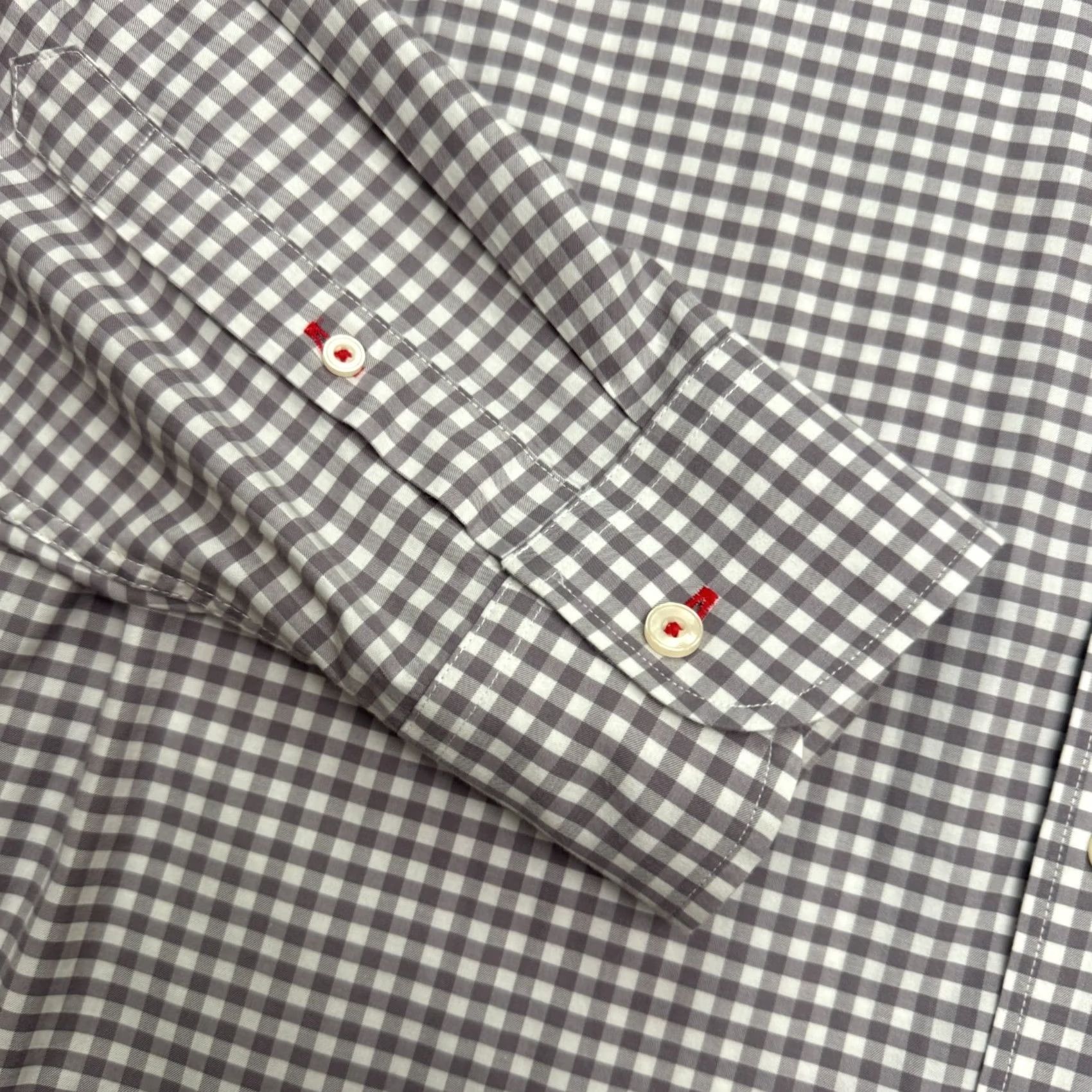 UNTUCKit UNTUCKit Slim Fit Button Down Shirt Mens XL Gray Gingham Check Cotton Slide-Through Shirt Open-Layout: Button-Up, Classic, Preppy, Designer Size US XL / EU 56 / 4 - 6 Thumbnail