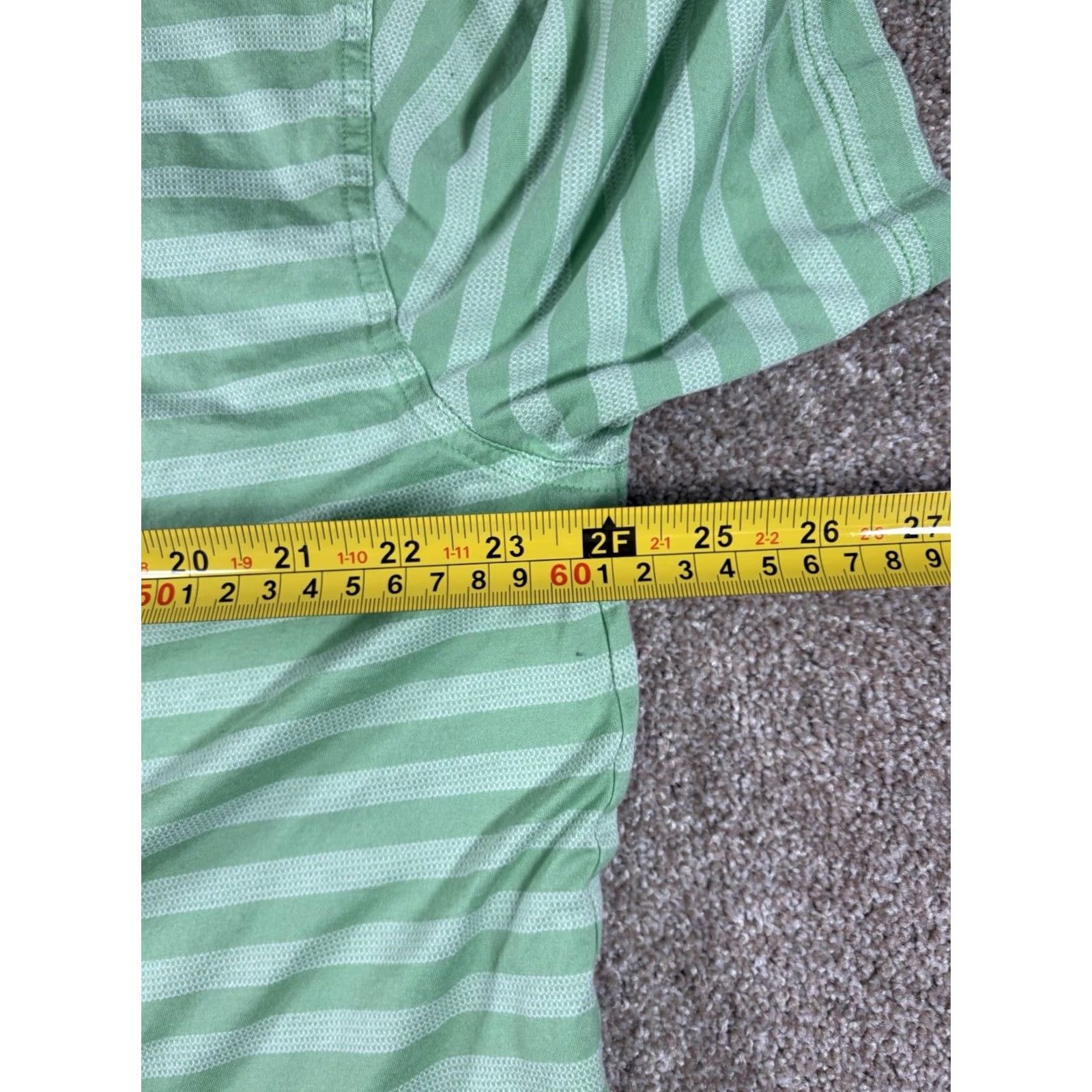Vintage VINTAGE Ashworth Green Striped Polo Shirt - 100% Cotton - XL Men Golf Short Sleeve Size US XL / EU 56 / 4 - 6 Thumbnail