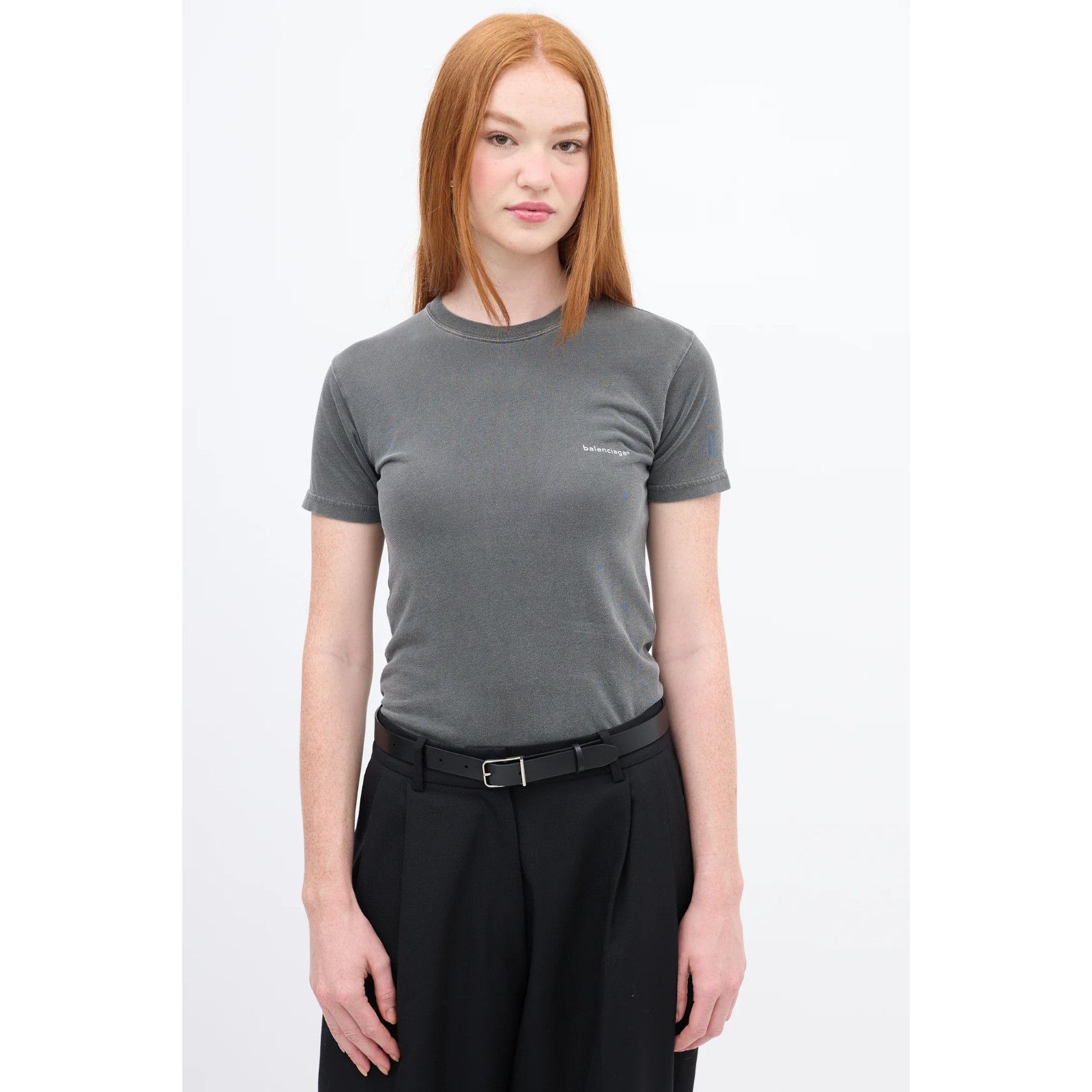 Balenciaga Balenciaga Archetype 2017 Dark Grey Logo Short Sleeve Tee M Size M / US 6-8 / IT 42-44 - 3 Thumbnail