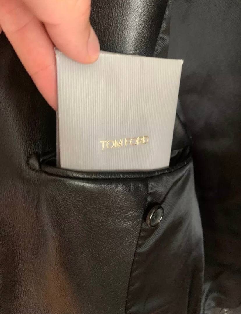 Tom Ford Tom Ford Jacket Leather Motorcycle Black Zip Size:48 IT Size US M / EU 48-50 / 2 - 21 Thumbnail