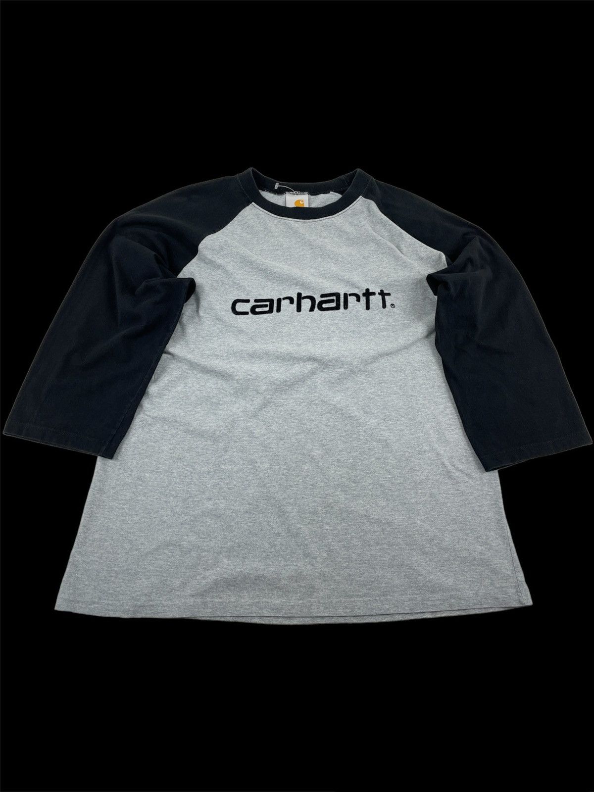 Carhartt × Carhartt Wip Vintage Big Logo Athletic Script Heather 3/4 Sleeve Top Gray T-Shirt Size US S / EU 44-46 / 1 - 11 Thumbnail