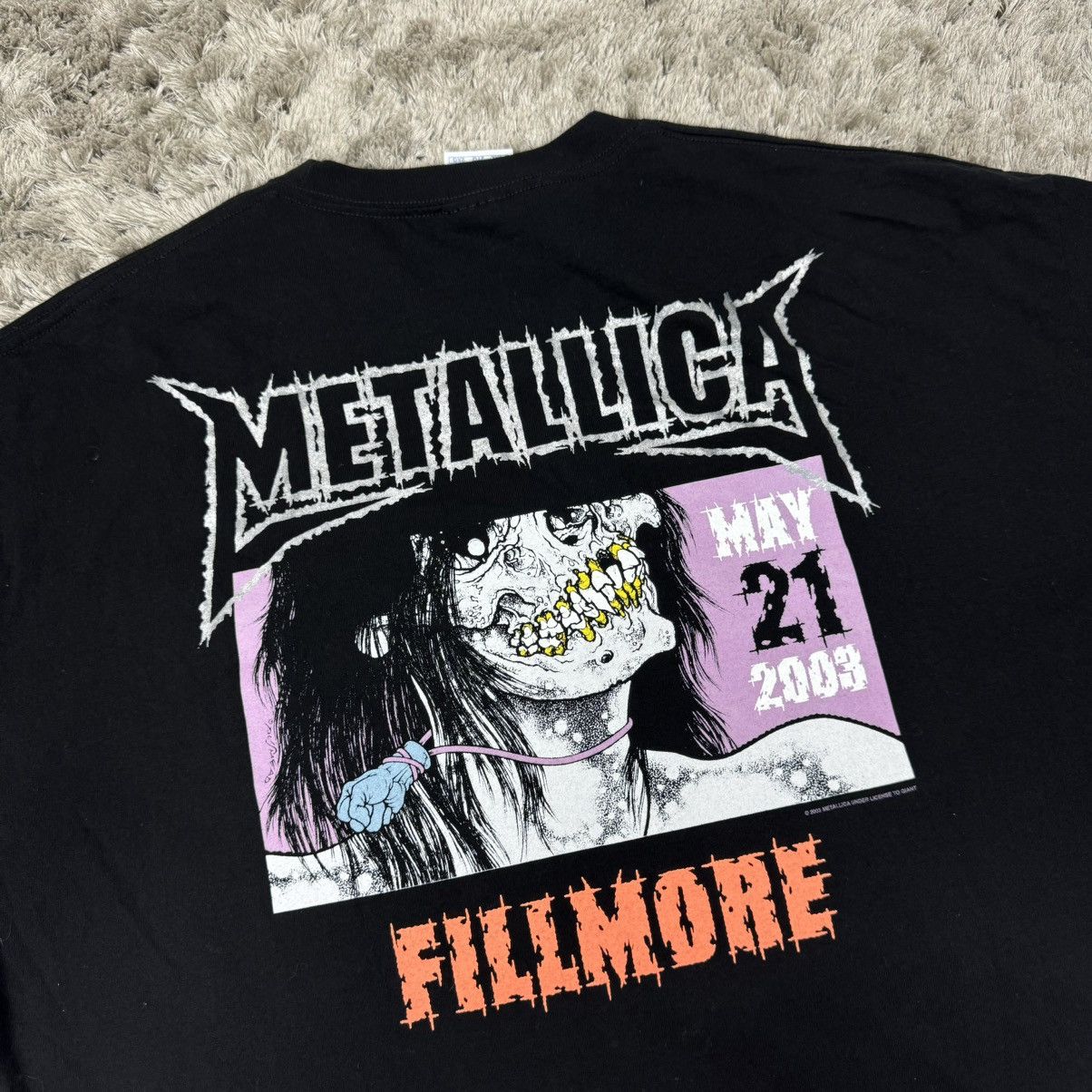 Band Tees × Metallica × Vintage Vintage 2003 Metallica St Anger 21st Tour Tee T - Shirt Size US XXL / EU 58 / 5 - 3 Thumbnail