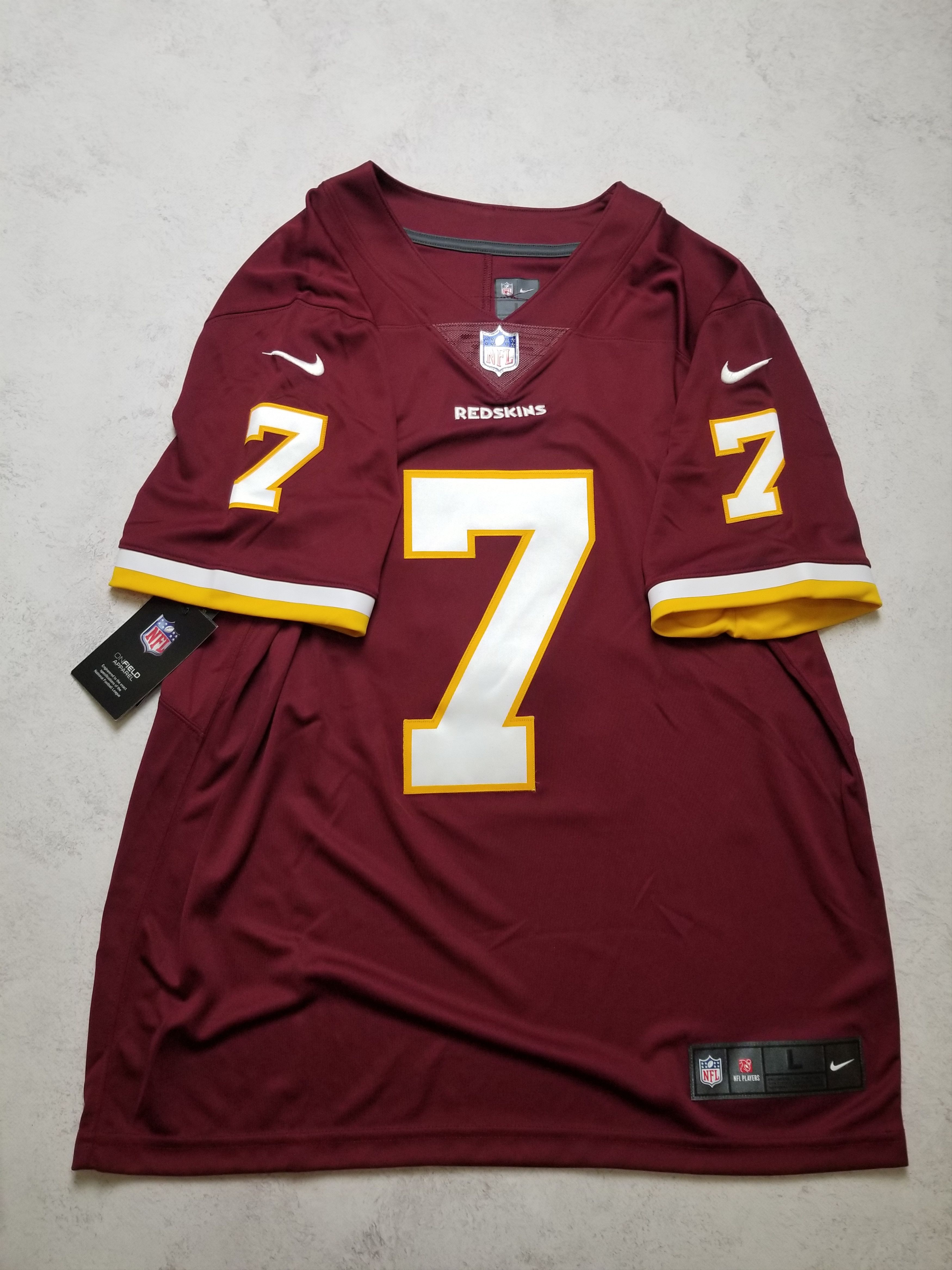 Nike Dwayne Haskins #7 Washington Redskins Limited Sewn Jersey Size US L / EU 52-54 / 3 - 3 Thumbnail