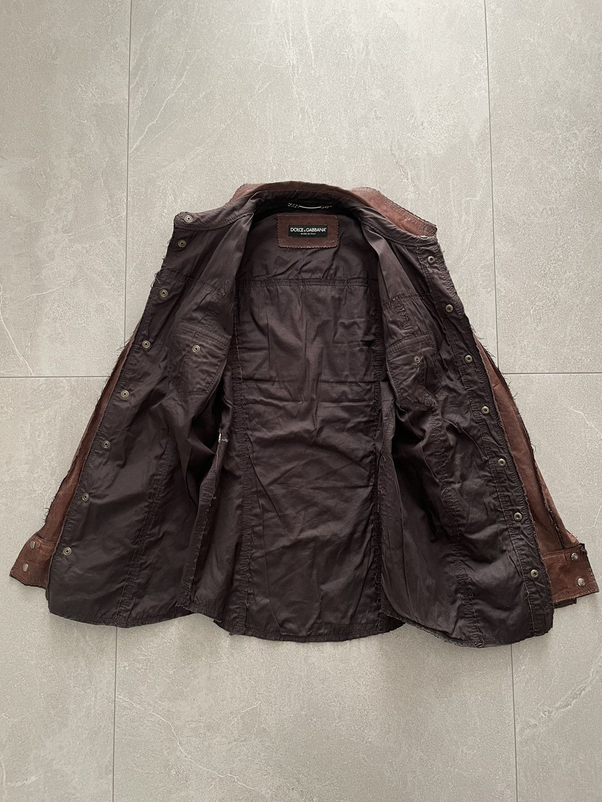 Dolce & Gabbana Dolce & Gabbana Leather Shirt Size M / US 6-8 / IT 42-44 - 6 Thumbnail