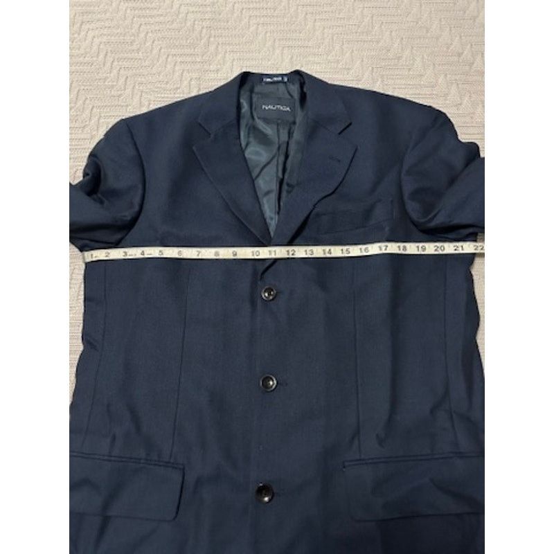 Nautica Nautica blue silk three button blazer size 40L Size 40L - 7 Thumbnail