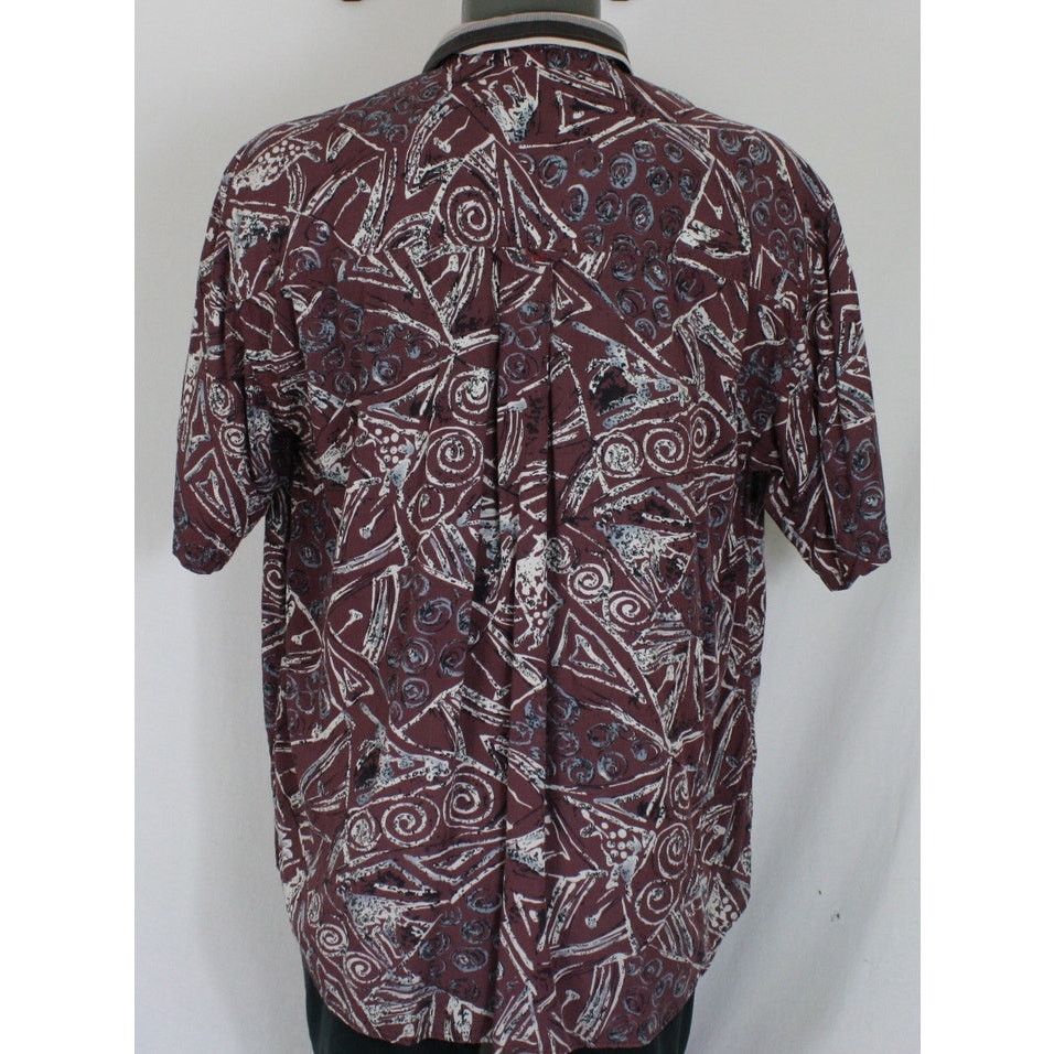 Greg Norman × Vintage Vintage Greg Norman Abstract Print 1/2 Button Golf Polo Size US XL / EU 56 / 4 - 4 Thumbnail