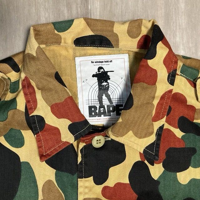Bape 🔥Vintage🔥 BAPE Military Shirt Apeman Camo a bathing ape NIGO Size US L / EU 52-54 / 3 - 5 Thumbnail
