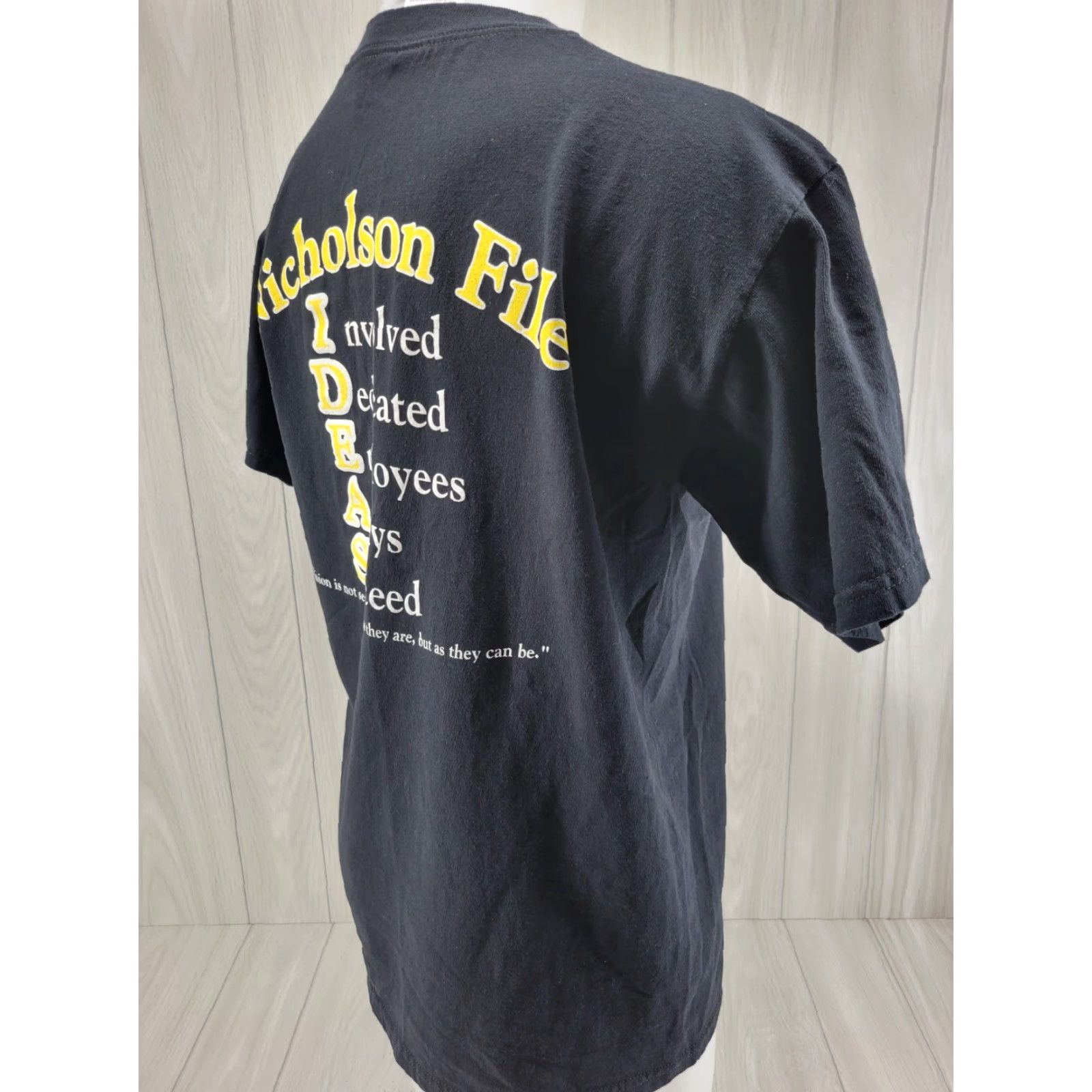 Jerzees Nicholson File Black Shirt Men's Size Large #1 Shirt Size US L / EU 52-54 / 3 - 7 Thumbnail