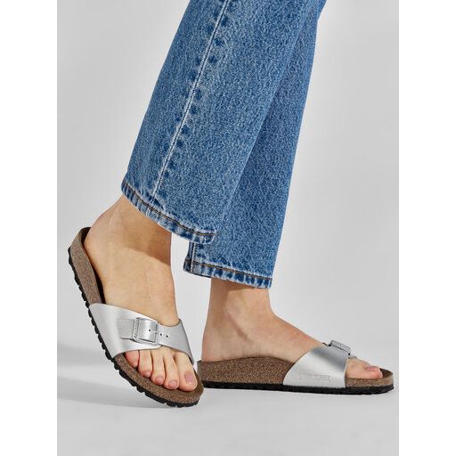 Birkenstock Birkenstock Madrid Birko-Flor Womens Leather Slide Sandals Size US 7 / IT 37 - 2 Thumbnail