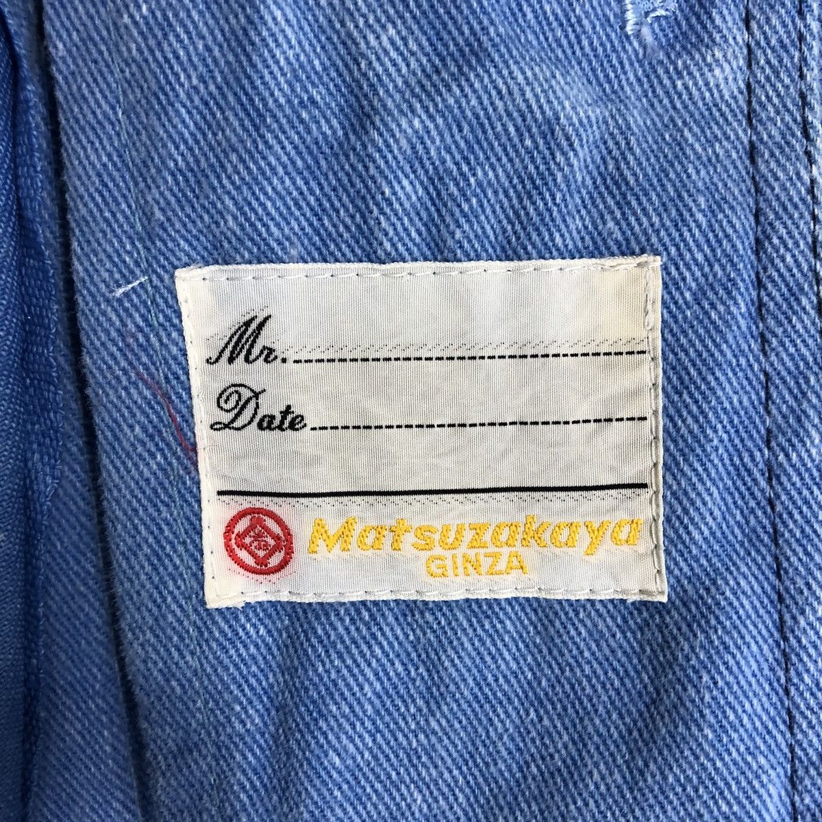 Japanese Brand Mitsubishi Matsuzakaya Ginza Denim Jacket Size M / US 6-8 / IT 42-44 - 8 Thumbnail