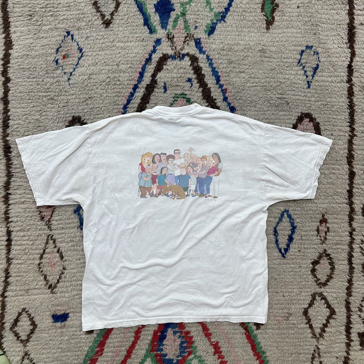 Image of Jerzees 90's King Of The Hill Fox Cast Tshirt XL in White, Men's