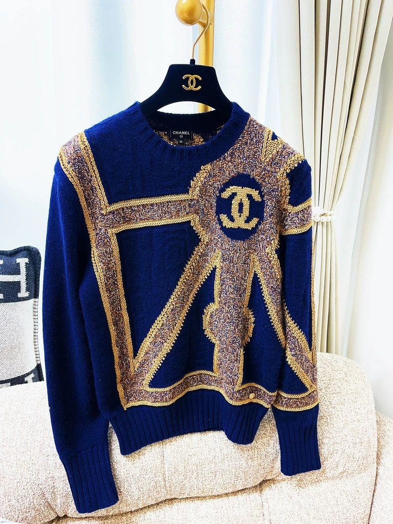 Chanel Chanel 21A Castle Series Cashmere Sweater - dmc Size US M / EU 48-50 / 2 - 1 Thumbnail