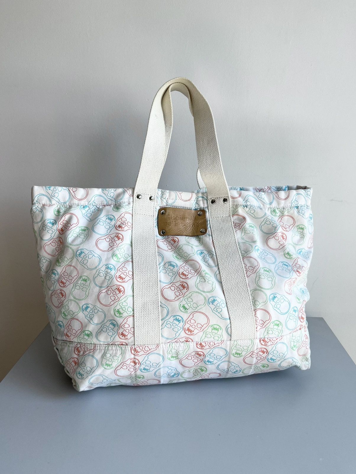Lucien Pellat-Finet Archive Lucien Pellat Finet rainbow skull canvas shopper bag Size ONE SIZE - 1 Thumbnail
