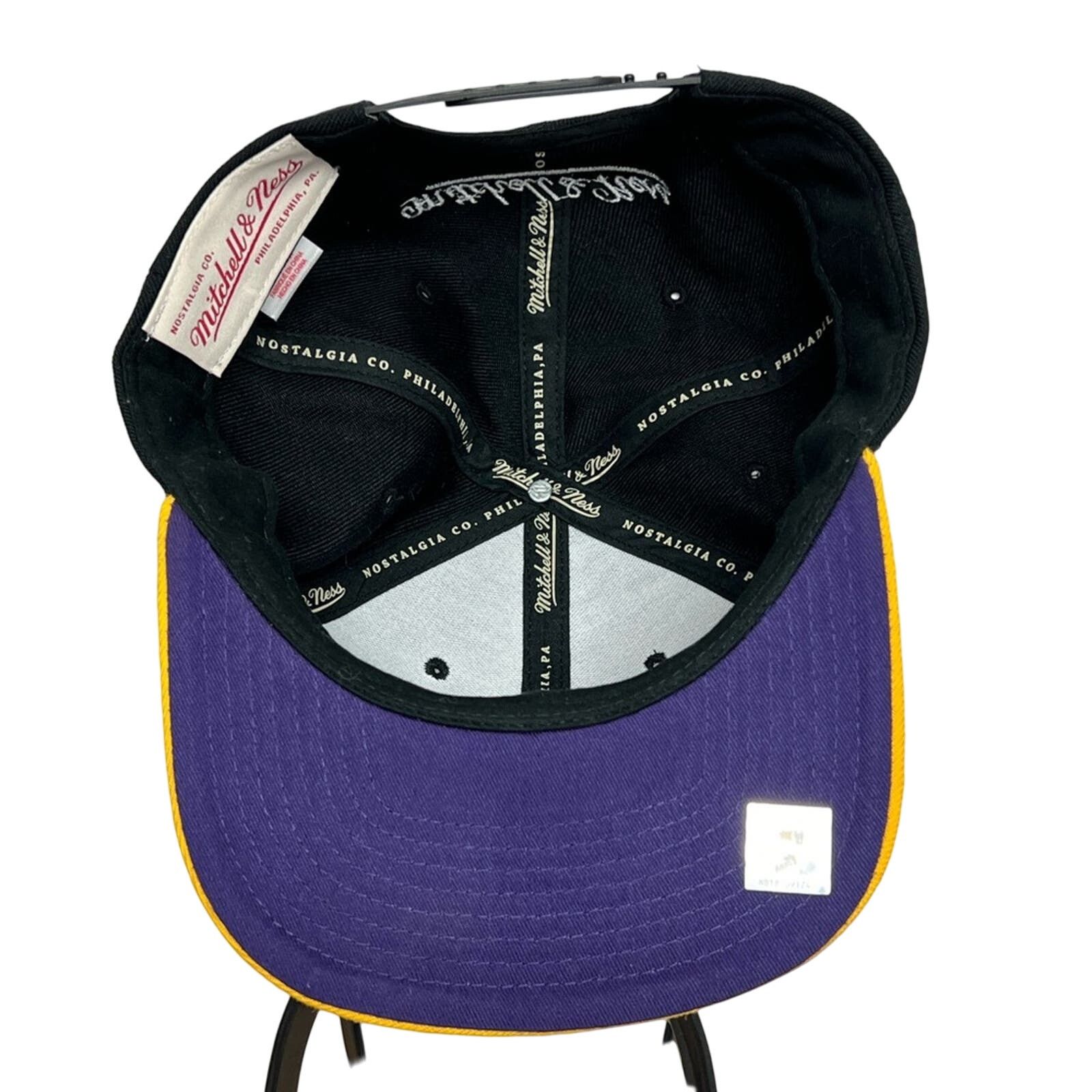 Mitchell & Ness Mitchell & Ness Los Angeles Lakers #BAYFLOW Snapback Hat/Cap Size ONE SIZE - 4 Thumbnail