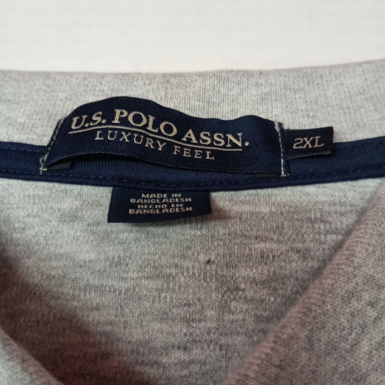 U.S. Polo Assn. U.S. Polo Assn Polo Shirt Gray Men's Size 2XL Luxury Feel Size US XXL / EU 58 / 5 - 3 Thumbnail