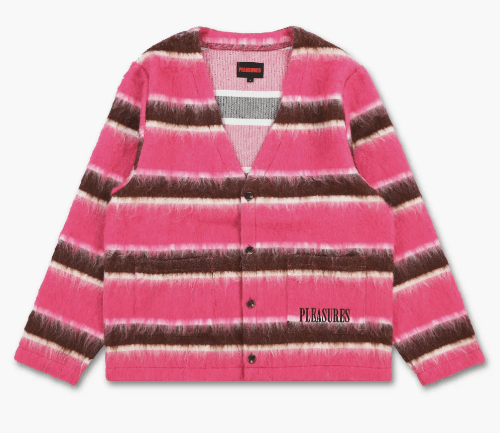 Pleasures stack brushed cardigan grailed