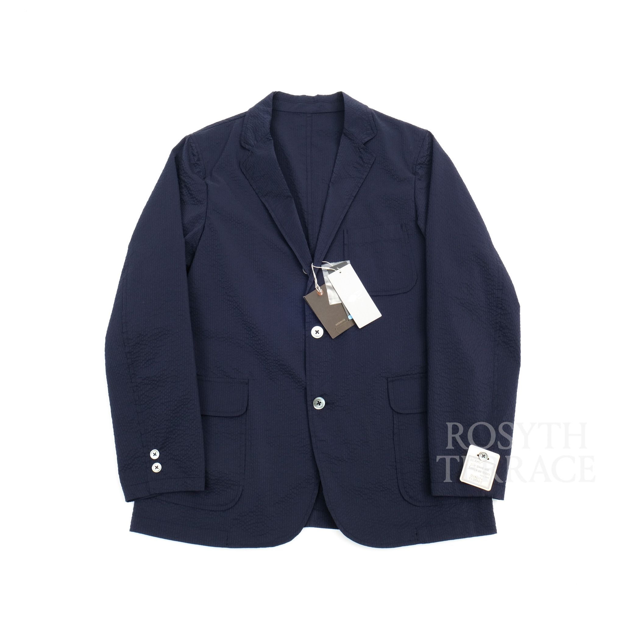 Beams Plus 【BEAMS+ / SEERSUCKER 3B COOLMAX® BLAZER / SIZE L】 Size US L / EU 52-54 / 3 - 1 Thumbnail