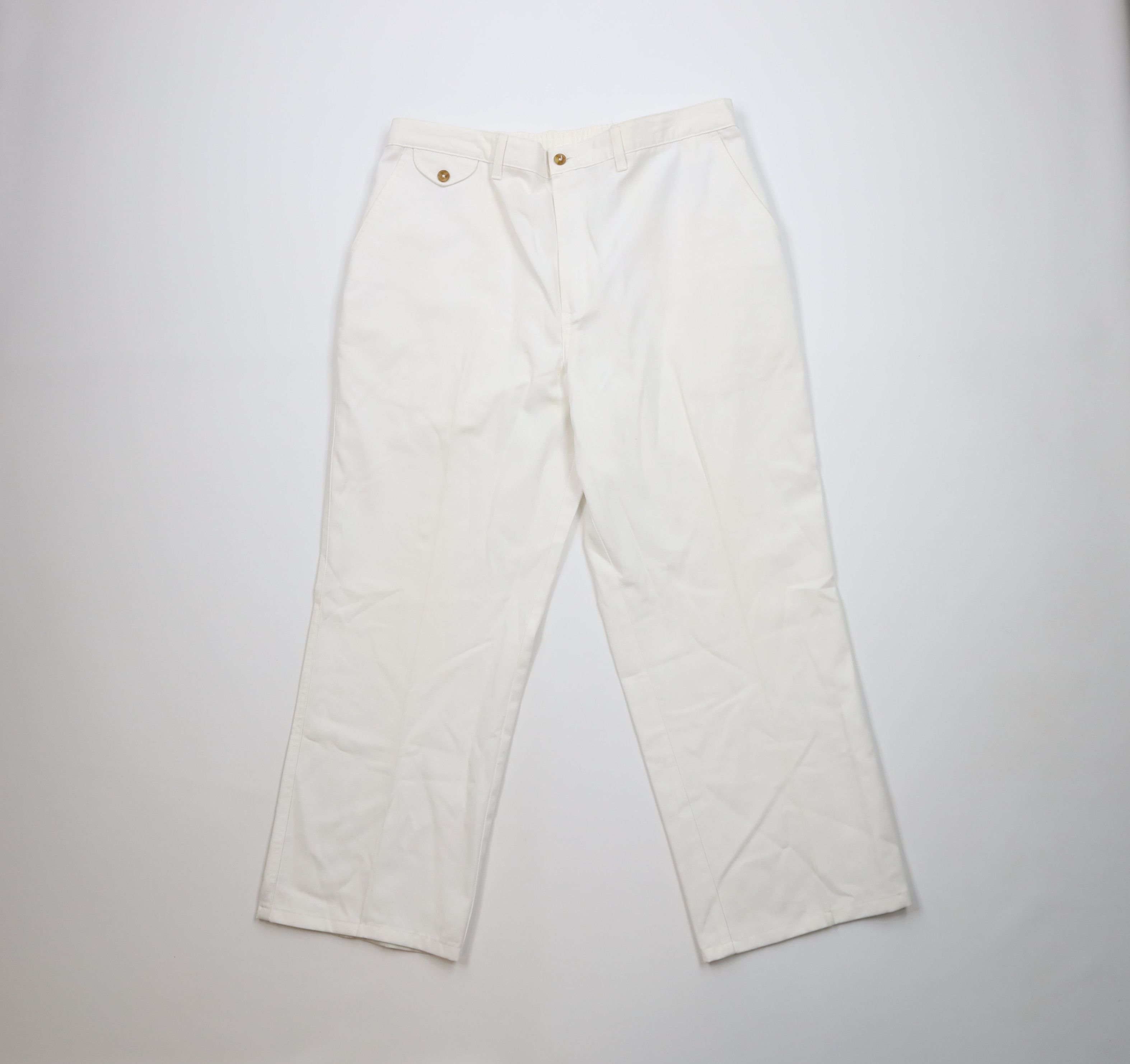 Vintage Vintage 90s Streetwear Wide Leg Chino Pants Cotton Size US 38 / EU 54 - 1 Thumbnail