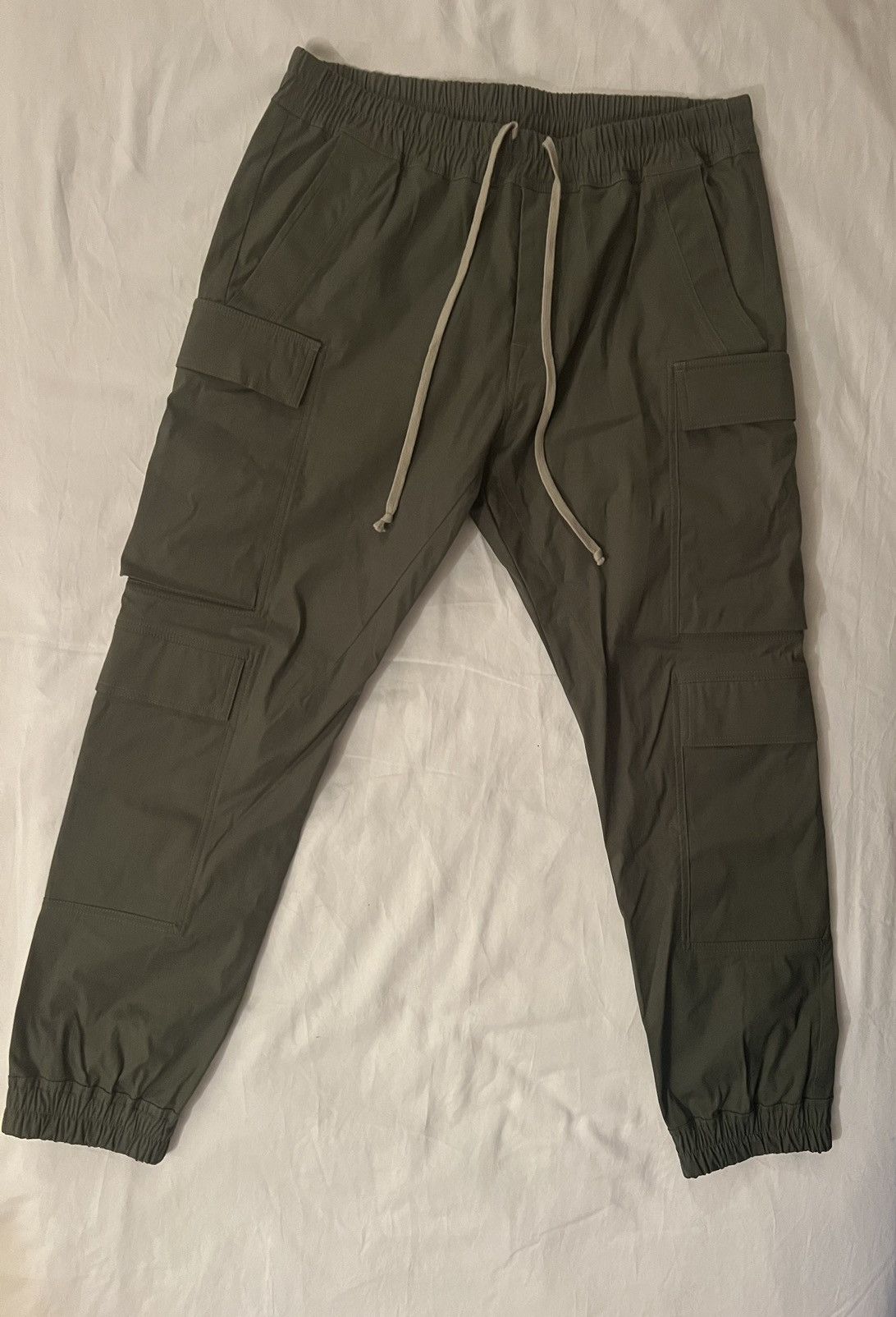 Rick Owens Rick Owens Olive Cotton Cargo Pants Size US 36 / EU 52 - 4 Thumbnail