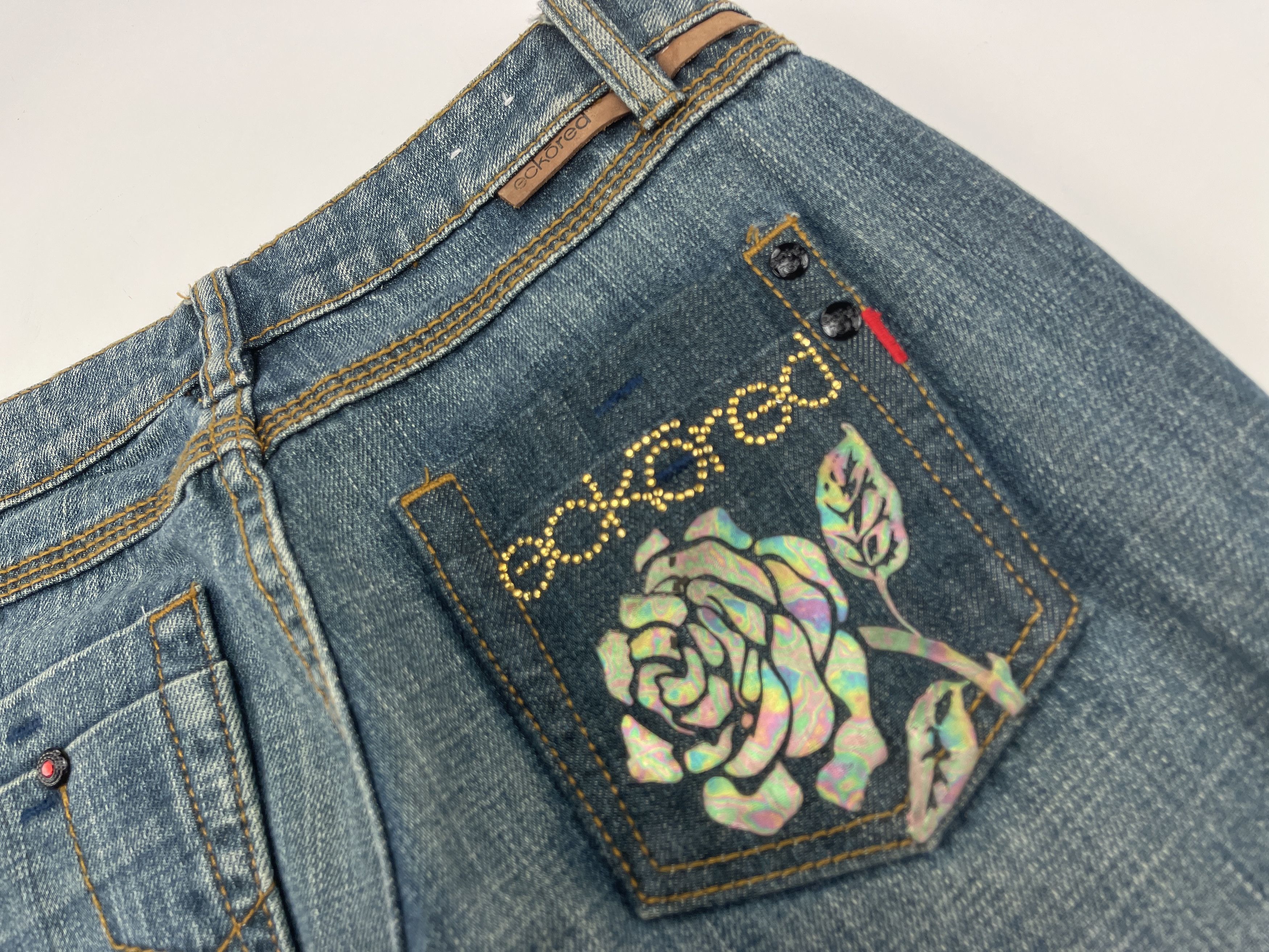 Ecko Unltd. Womens Ecko Unltd jeans, Ecko Red vintage 90s hip hop Y2K 26 Size 26" / US 2 / IT 38 - 7 Thumbnail