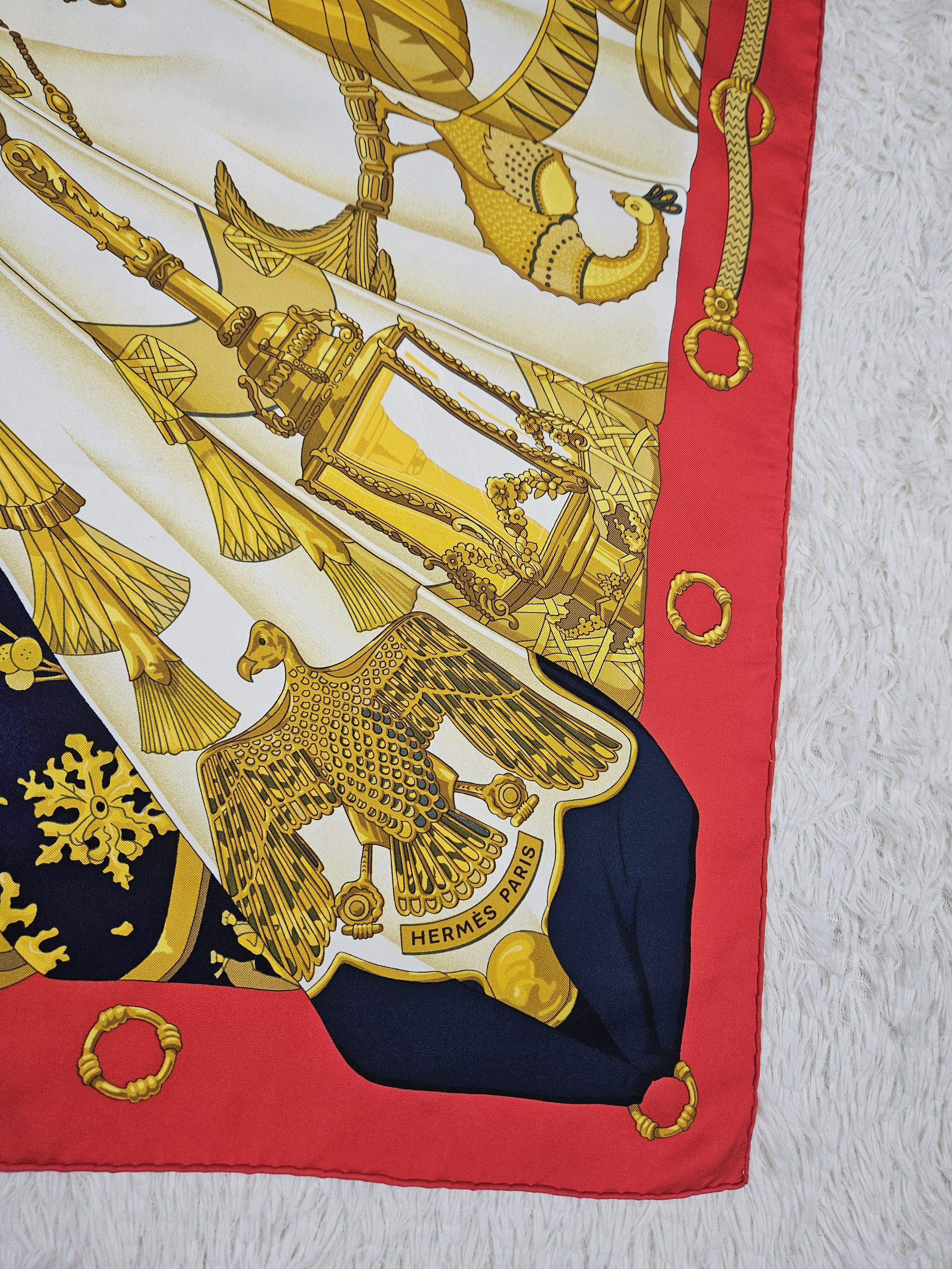 Hermes Hermes Soleil de Soie By Cathy Latham Silk Scarf Size ONE SIZE - 3 Thumbnail
