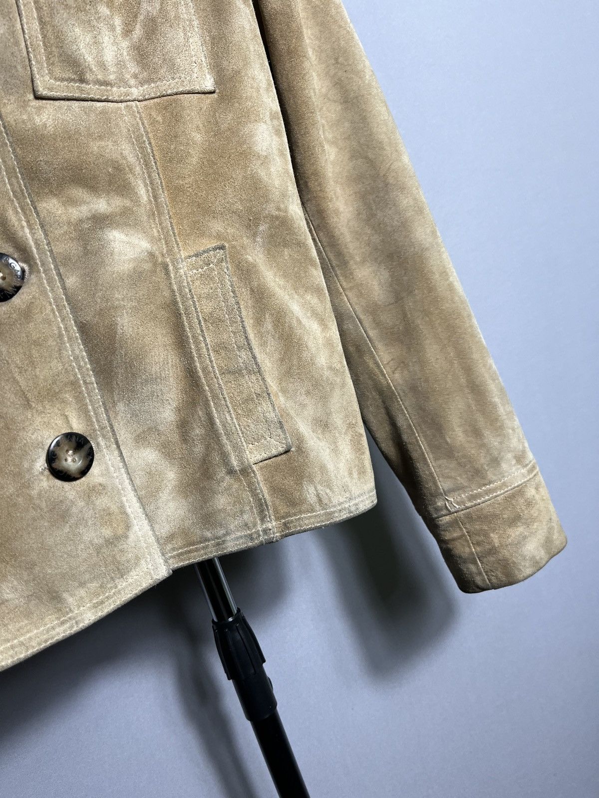 Dolce & Gabbana dolce gabbana jeans suede beige jacket women leather button Size M / US 6-8 / IT 42-44 - 4 Thumbnail