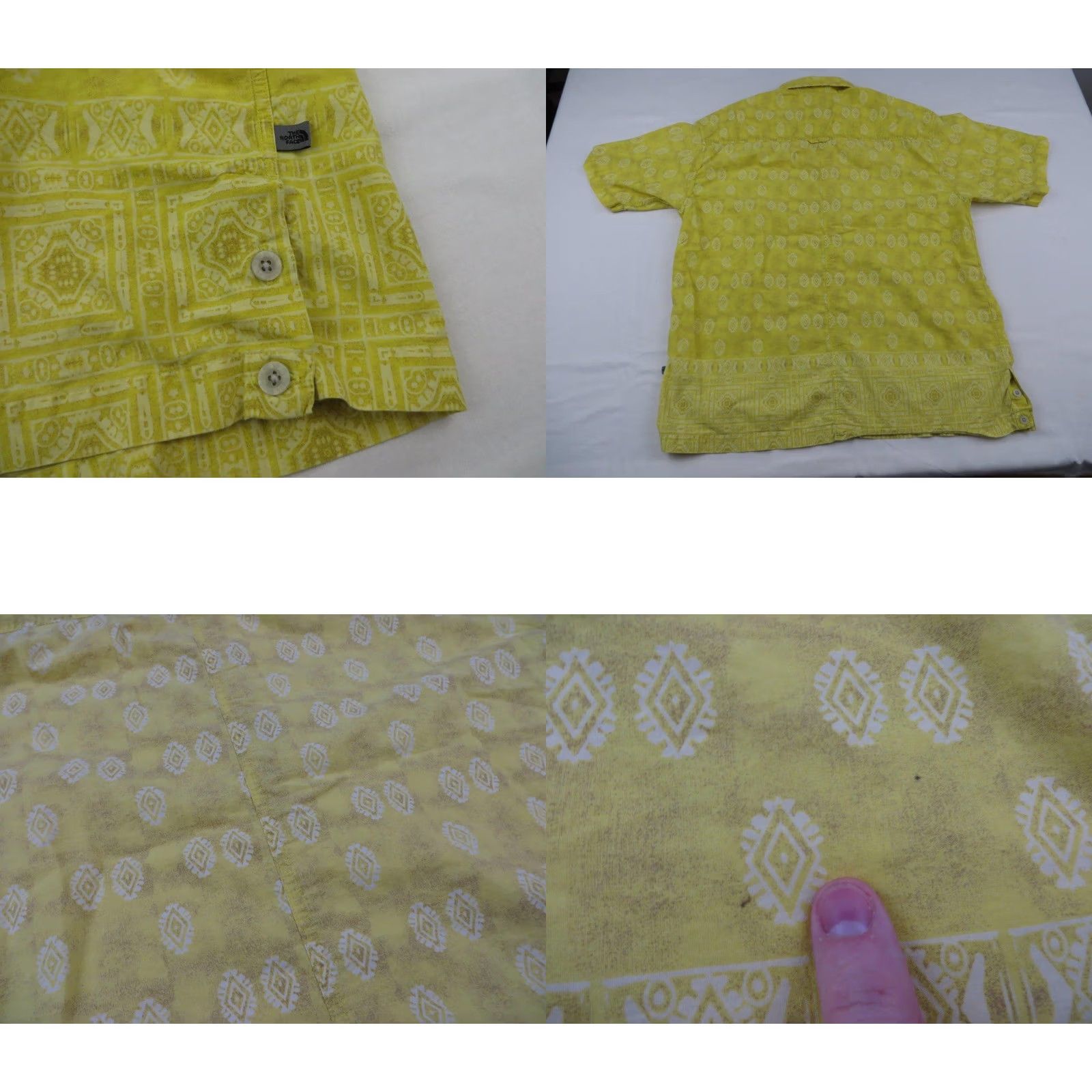 The North Face The North Face Aztec Southwestern Shirt Mens Large Yellow Geometric 90s Tribal S/S Vintage Size US L / EU 52-54 / 3 - 8 Thumbnail
