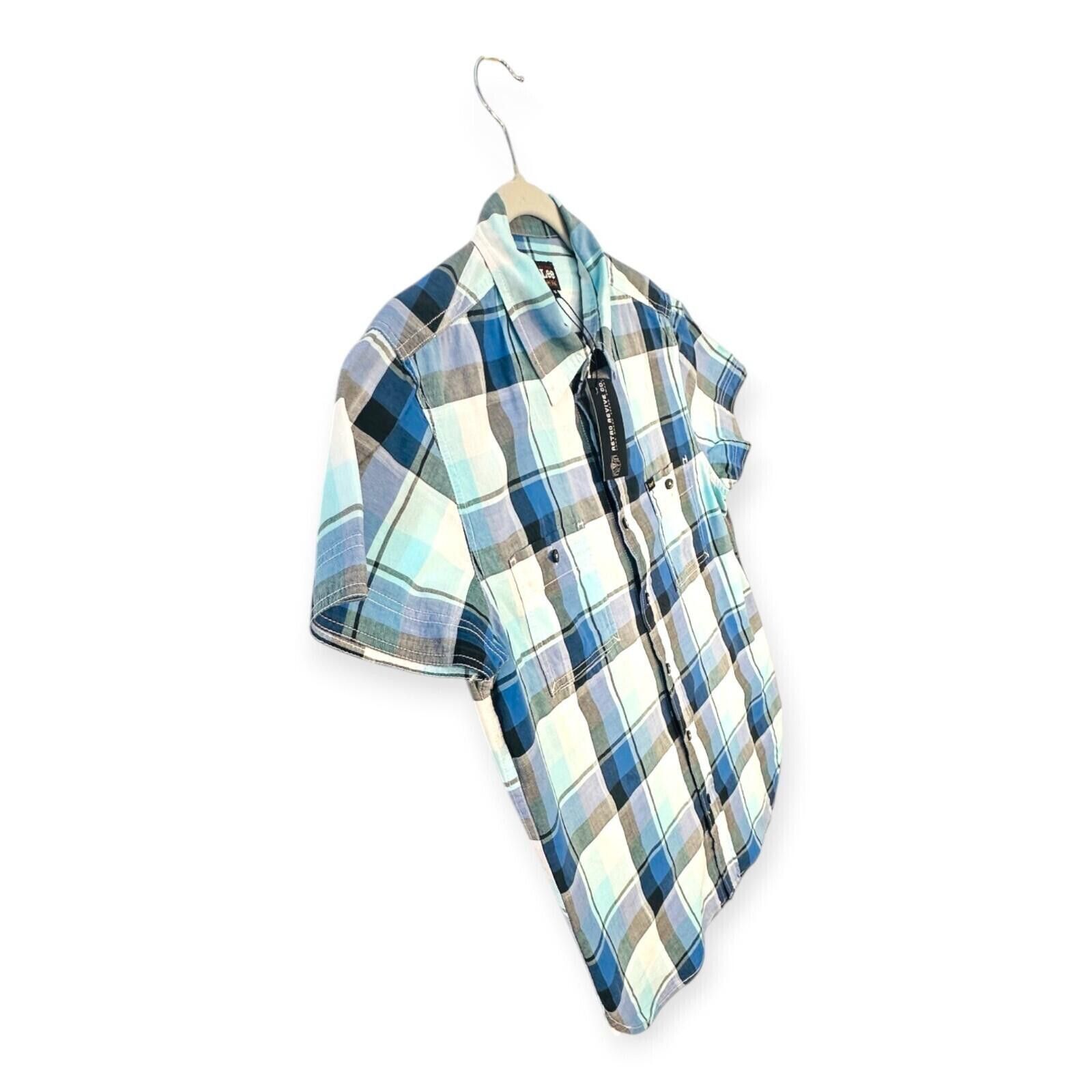Lee Lee Shirt Men's UK Size M Blue Plaid Pockets Embroidered Size US M / EU 48-50 / 2 - 8 Thumbnail