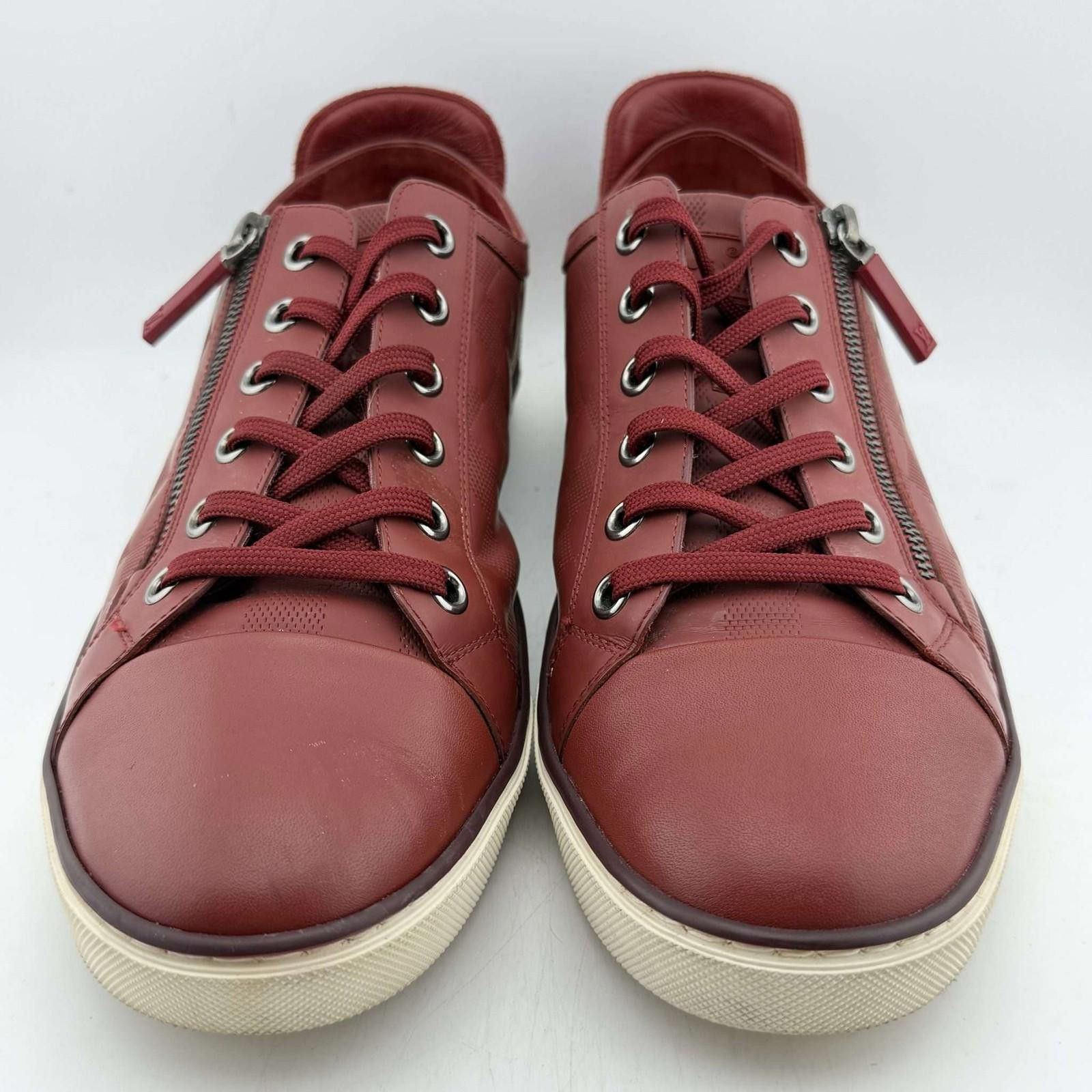 Louis Vuitton Louis Vuitton Burgundy Damier ZipUp Shoes 8.5UK Used No Box Size US 9 / EU 42 - 3 Thumbnail