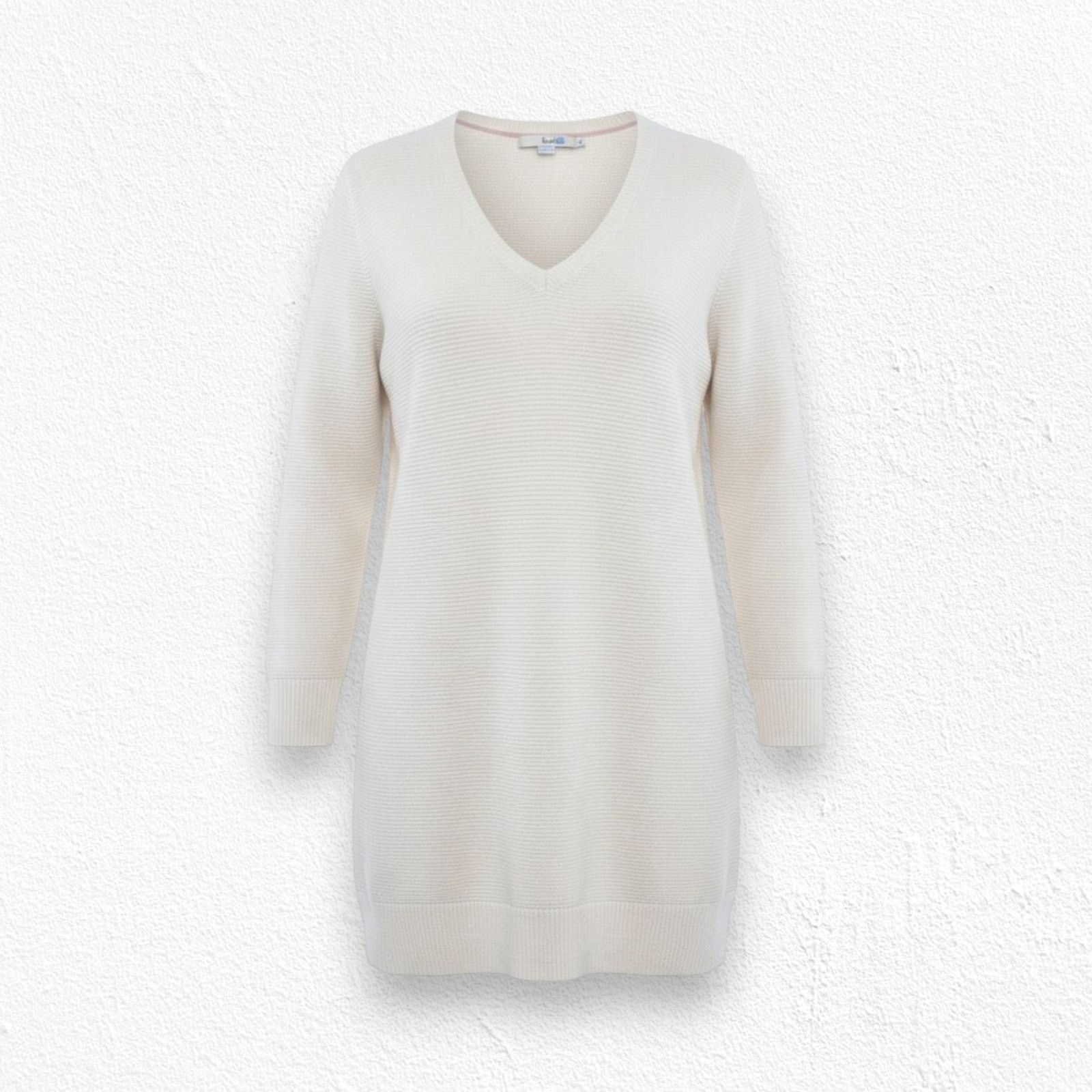 Boden Boden Cream Wool Blend Minimalist V-Neck Sweater Size Medium Size M / US 6-8 / IT 42-44 - 1 Thumbnail