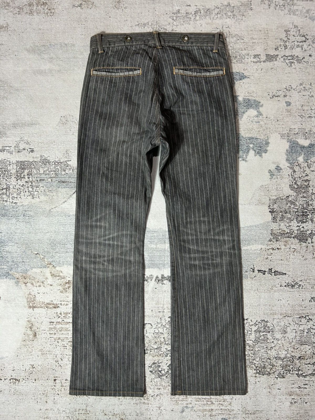 Le Grande Bleu (L.G.B.) × PPFM × semanticdesign 2000s Semantic Design Hickory Denim Boot Cut Size US 30 / EU 46 - 2 Thumbnail