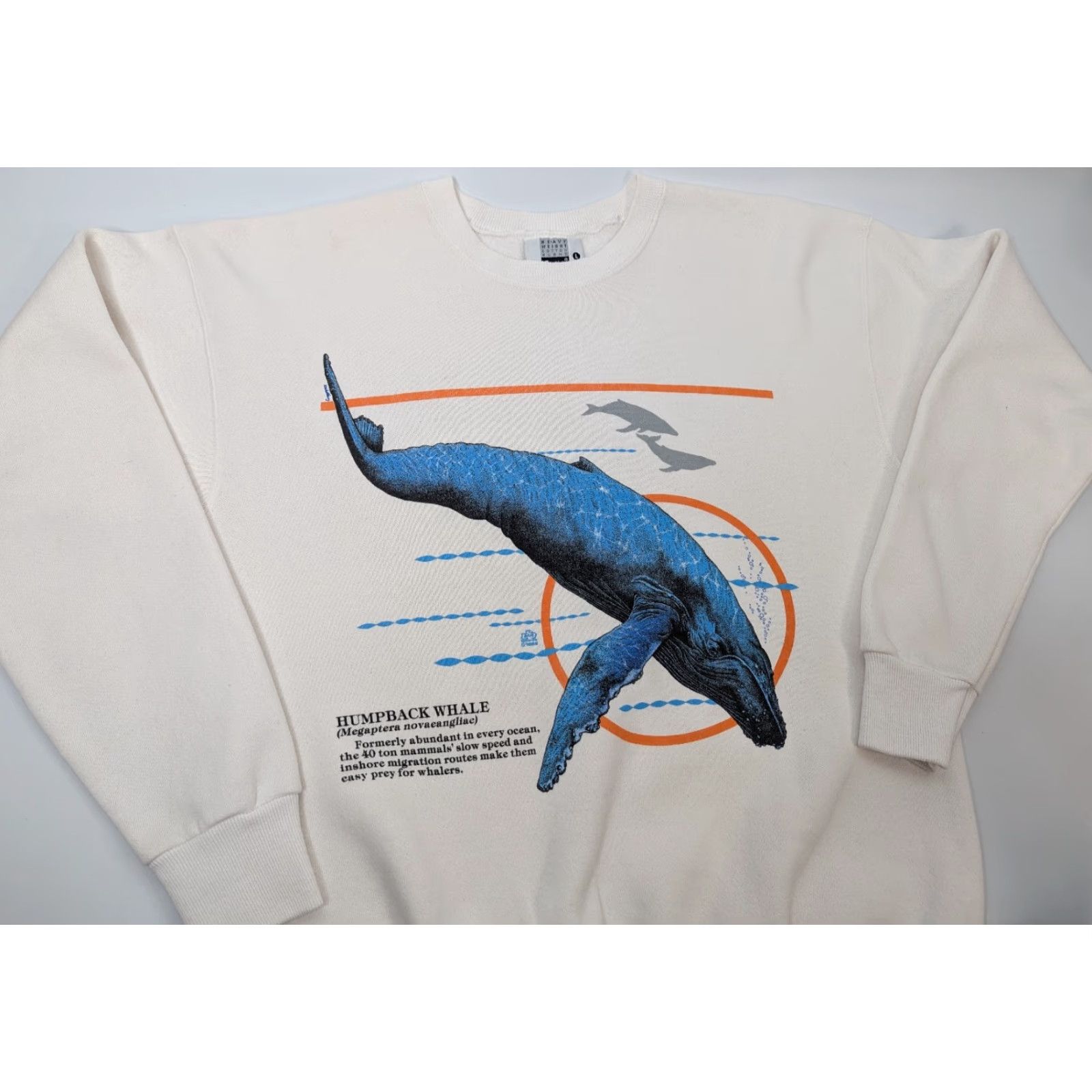 Lee VINTAGE Lee Sweatshirt Humpback Whale Mammal Graphic Crewneck Size Large USA Men Woolly? Size US L / EU 52-54 / 3 - 2 Thumbnail