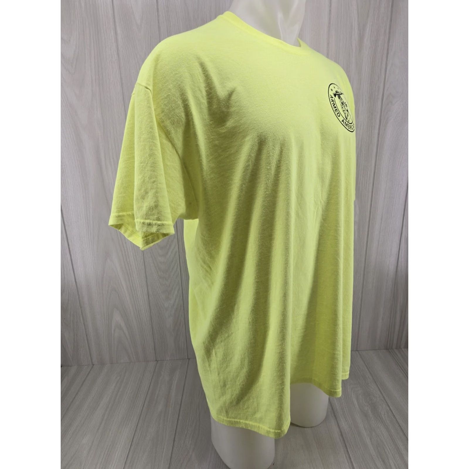 Gildan VINTAGE Distressed Armed American Supply Green 2nd Shot Short Sleeve Men’s 2XL T-Shirt Size US 39 - 6 Thumbnail