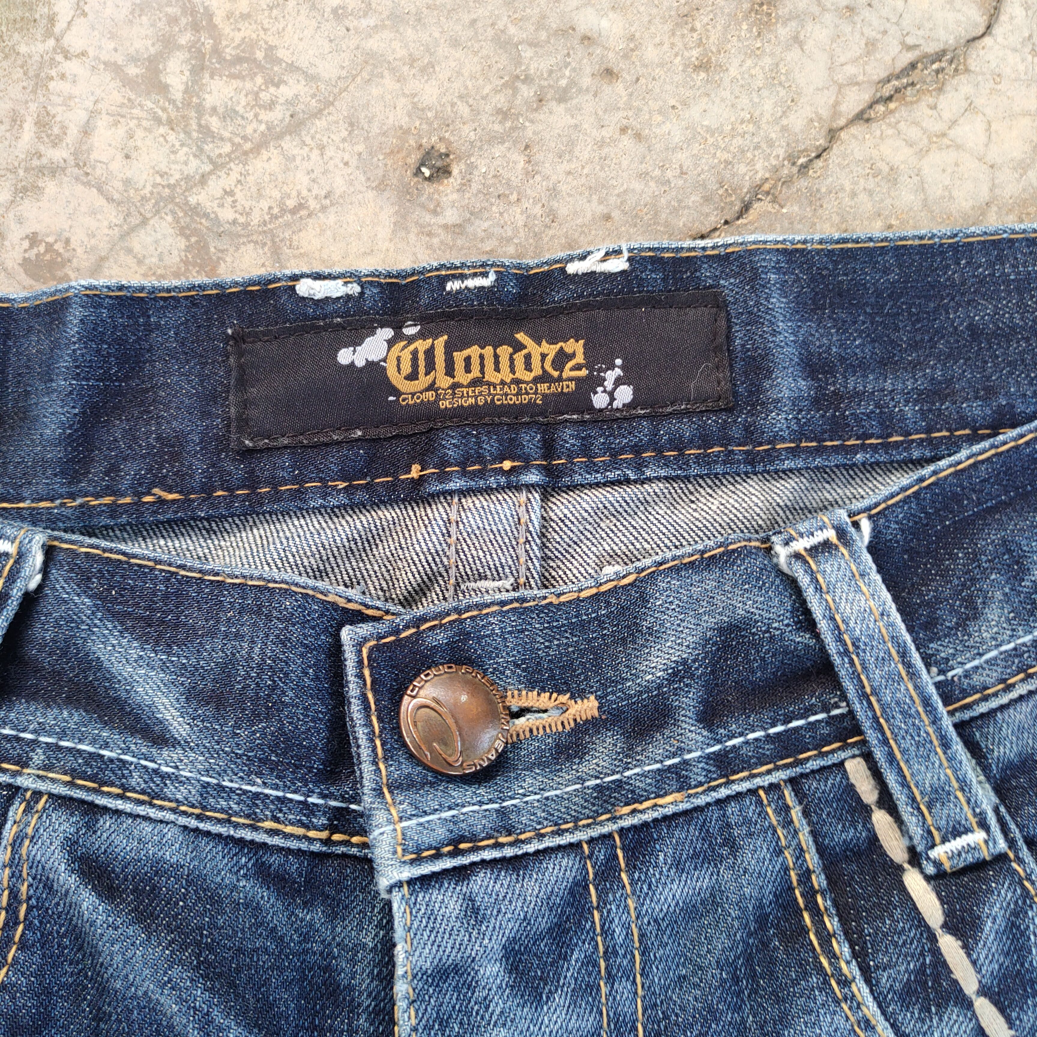 Japanese Brand VINTAGE JAPANESE FADED DISTRESSED JEAN PANTS Size US 34 / EU 50 - 4 Thumbnail