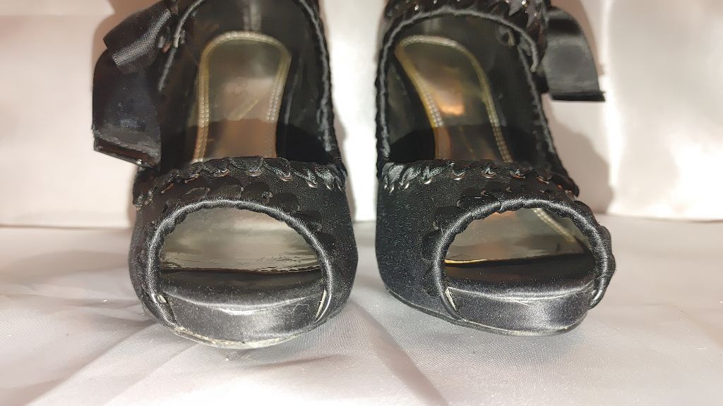 Ted Baker Bakers Geneva Satin Corset Heels Size 8M Size US 8 / IT 38 - 5 Thumbnail