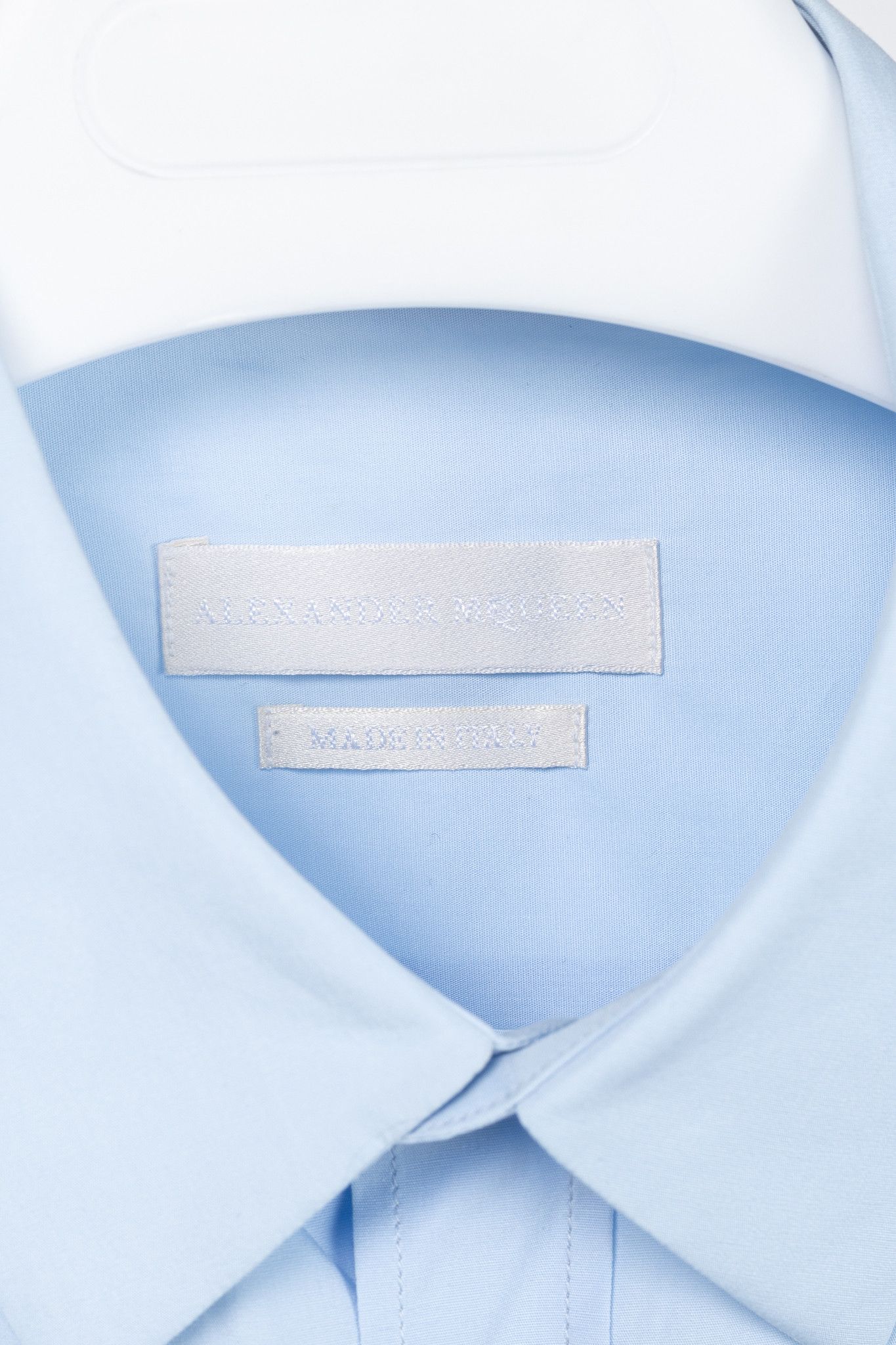 Alexander McQueen Alexander McQueen Cotton-Poplin Grosgrain-Trim Button Shirt Size US XL / EU 56 / 4 - 4 Thumbnail
