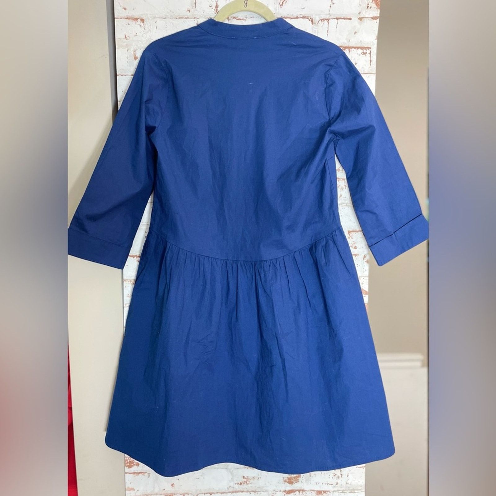 & Other Stories Tuckernuck Navy Button-Up Dress Size S / US 4 / IT 40 - 4 Thumbnail
