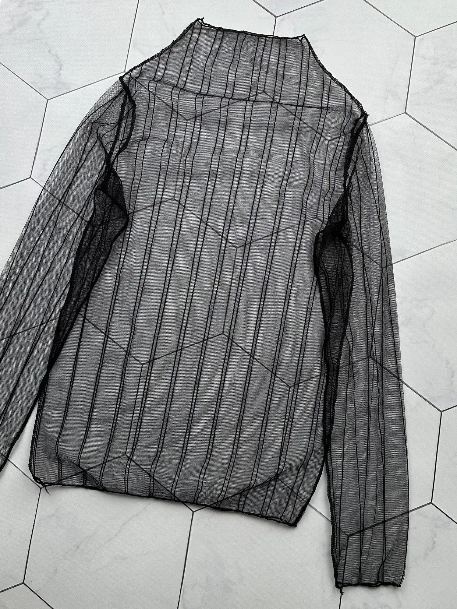 Vintage Vintage Mesh Long Sleeve (B446)E2 Size S / US 4 / IT 40 - 6 Thumbnail