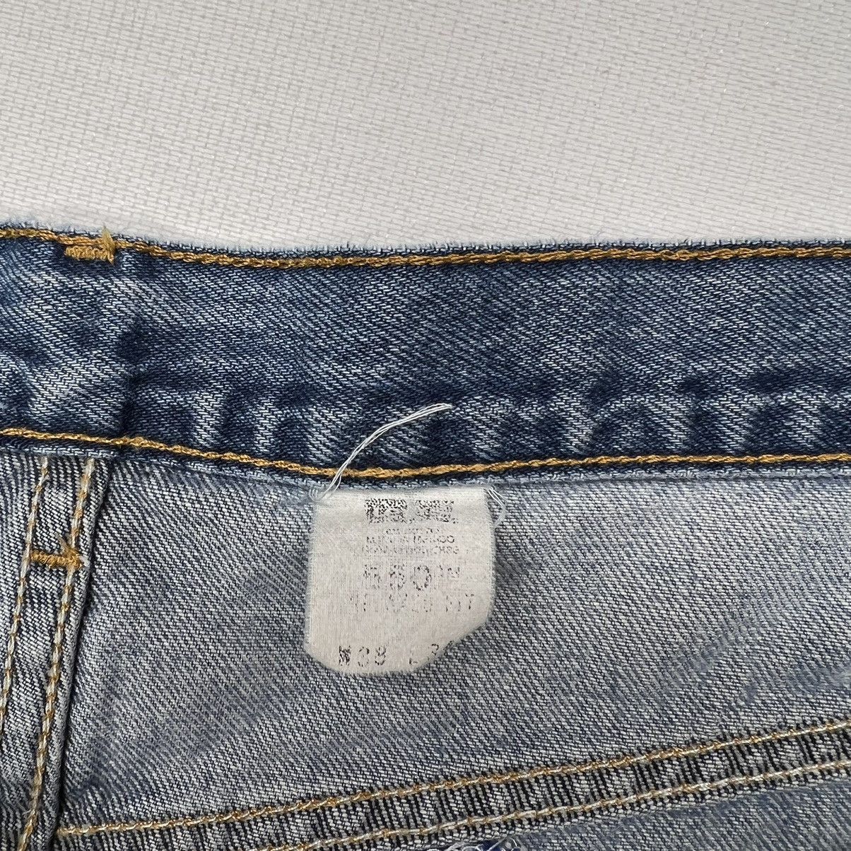 Levi's × Vintage VTG Levis 550 Jeans Blue Cropped Relaxed Fit Denim Baggy Size US 38 / EU 54 - 8 Thumbnail