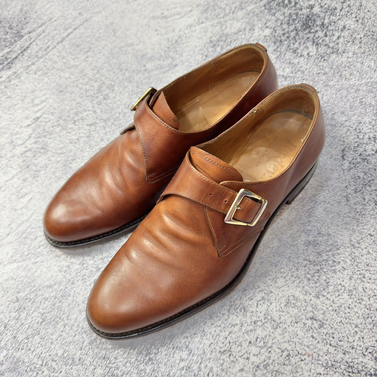 Bexley × Designer × Handmade Bexley Mens Buckle Shoes Monk Straps US9 UK8 Size US 9 / EU 42 - 15 Thumbnail