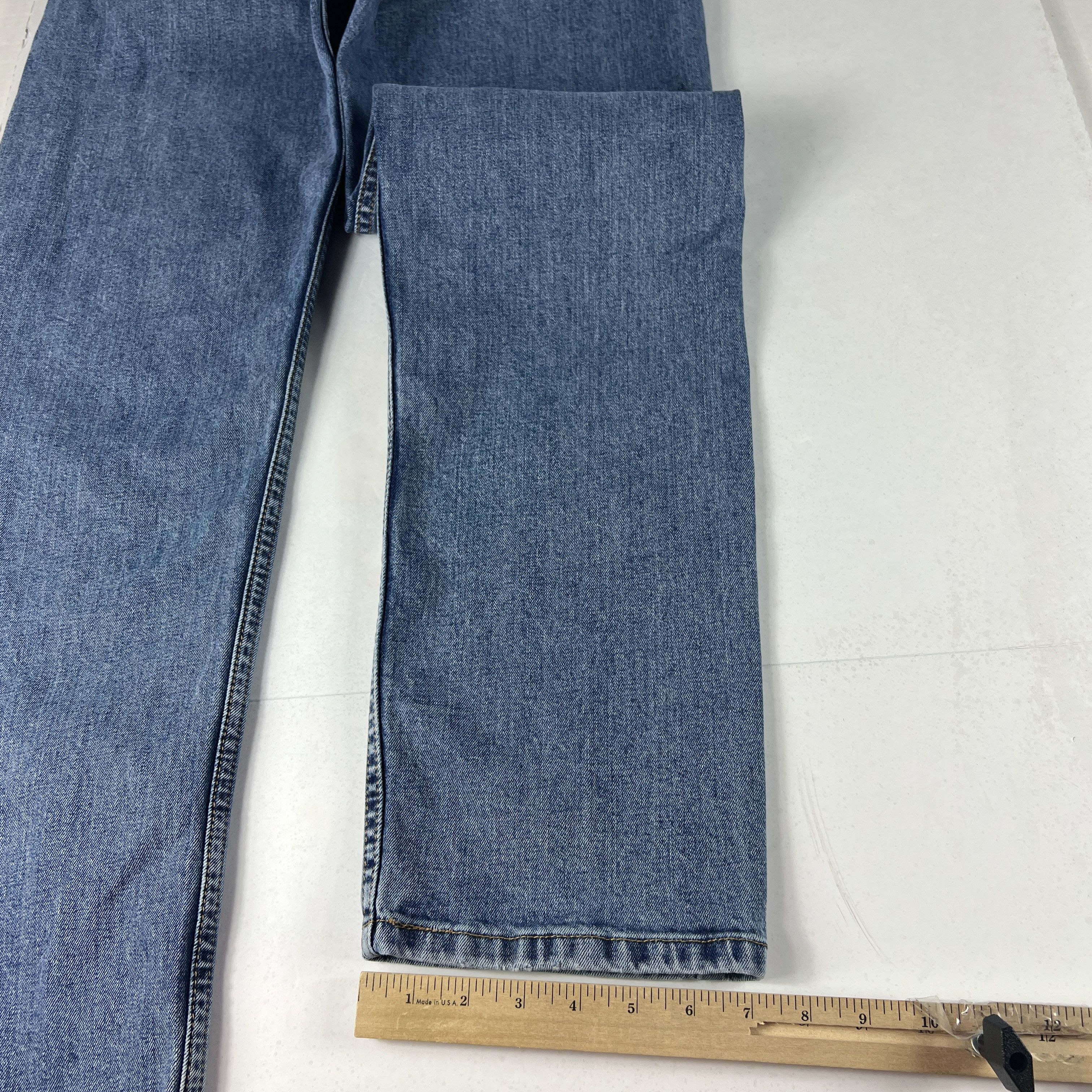 Levi's Levi's Jeans 505 Straight Leg Blue Faded Stretch Denim Size US 34 / EU 50 - 15 Thumbnail
