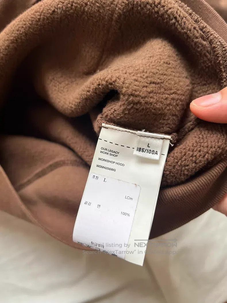 Our Legacy Our Legacy Brown Hoodie Sweatshirt Size US L / EU 52-54 / 3 - 4 Thumbnail