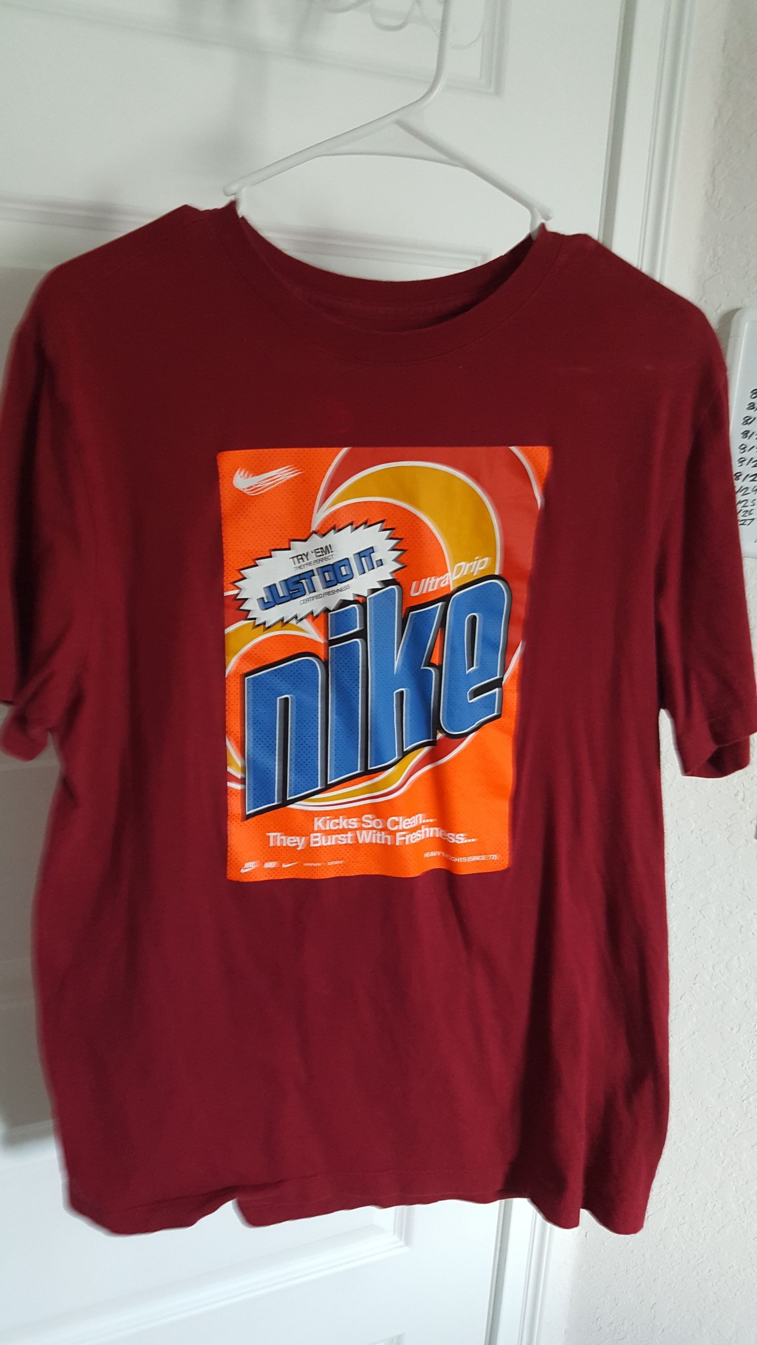 Nike Red Nike Detergent Shirt Size US L / EU 52-54 / 3 - 1 Thumbnail