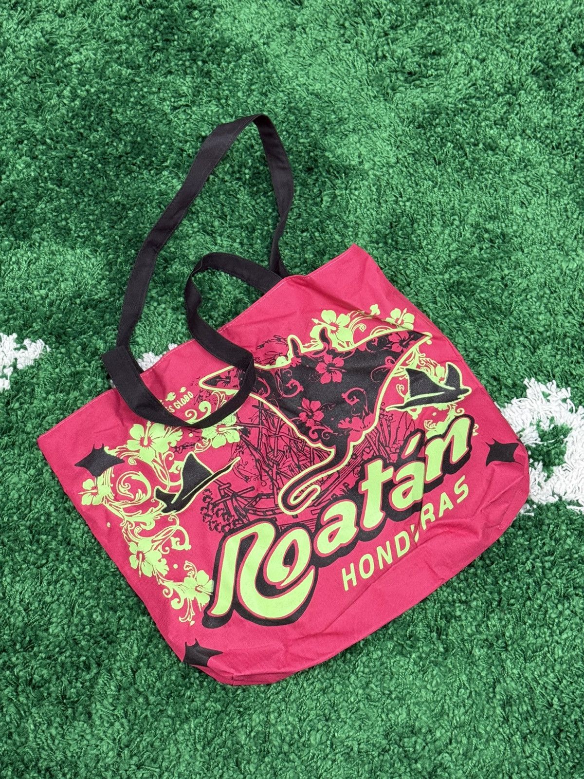Vintage Vintage Y2K Tropical Roatan Honduras Zip Tote Bag Size ONE SIZE - 4 Thumbnail