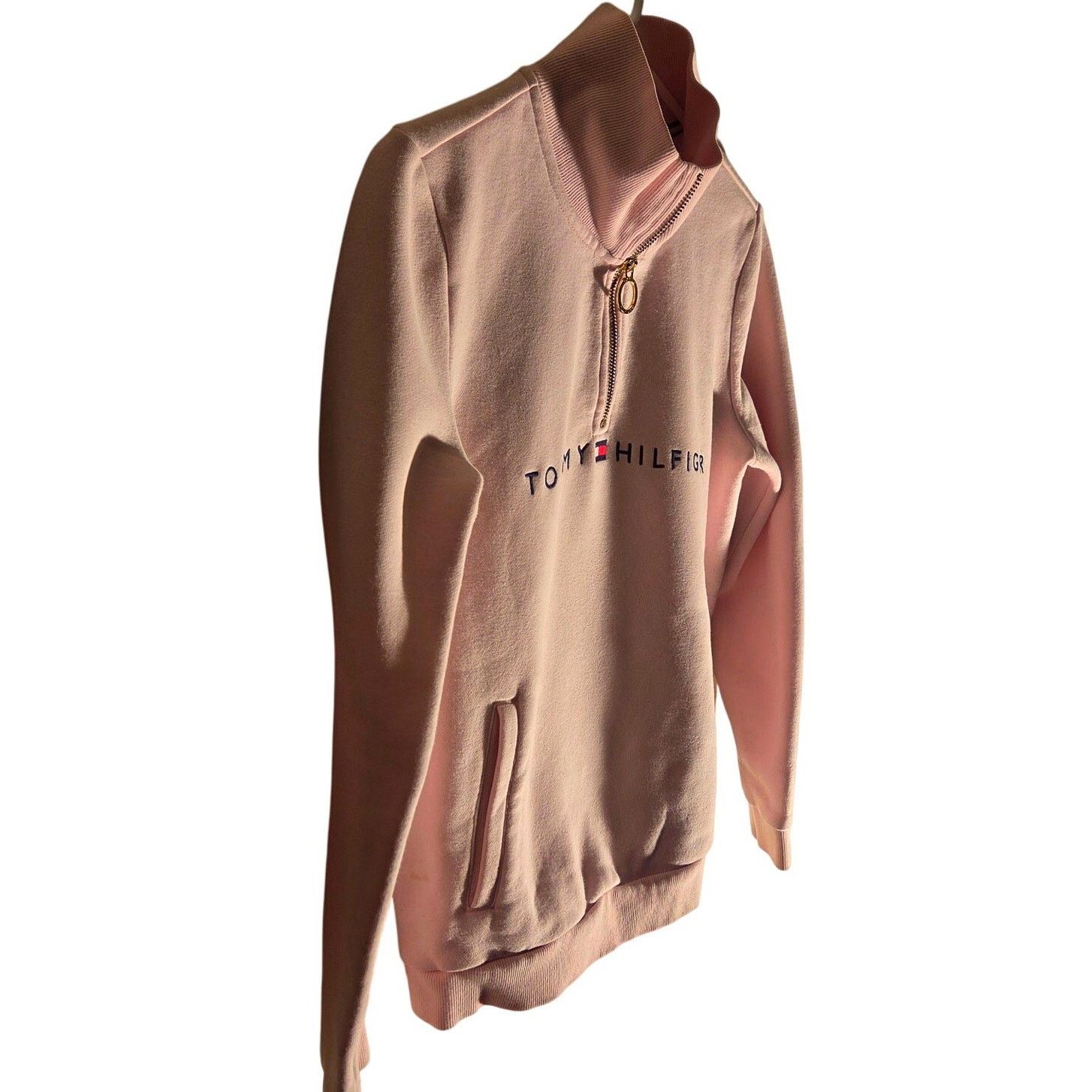Tommy Hilfiger Tommy Hilfiger Blush Pink Pullover Jacket - Size Small Size S / US 4 / IT 40 - 2 Thumbnail