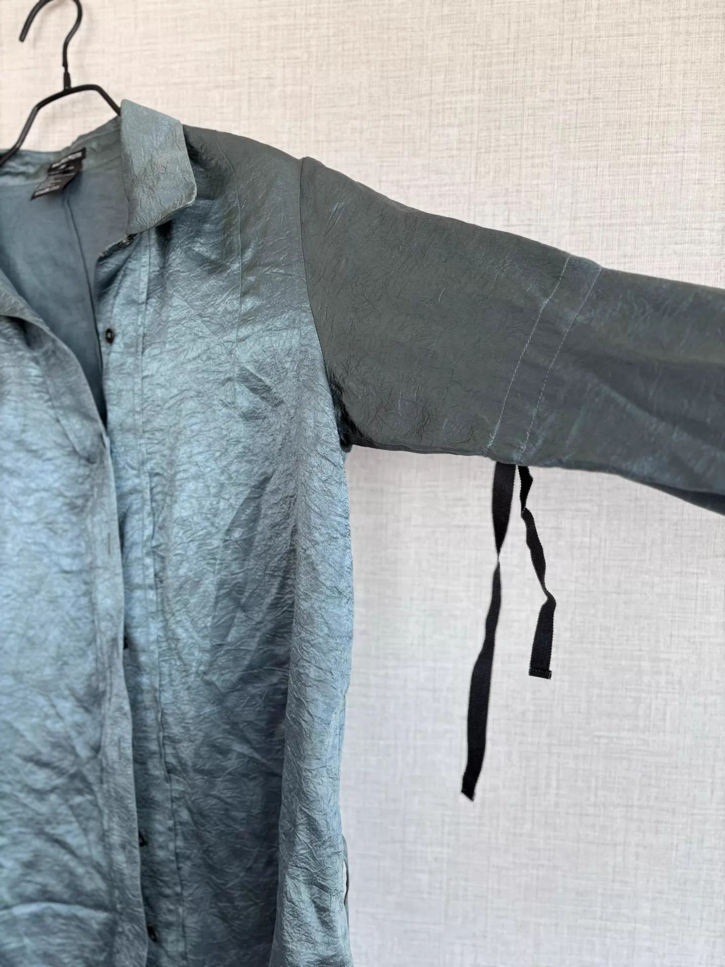 Ann Demeulemeester ANN DEMEULEMEESTER green oversized shirt 38 Size XS / US 0-2 / IT 36-38 - 5 Thumbnail
